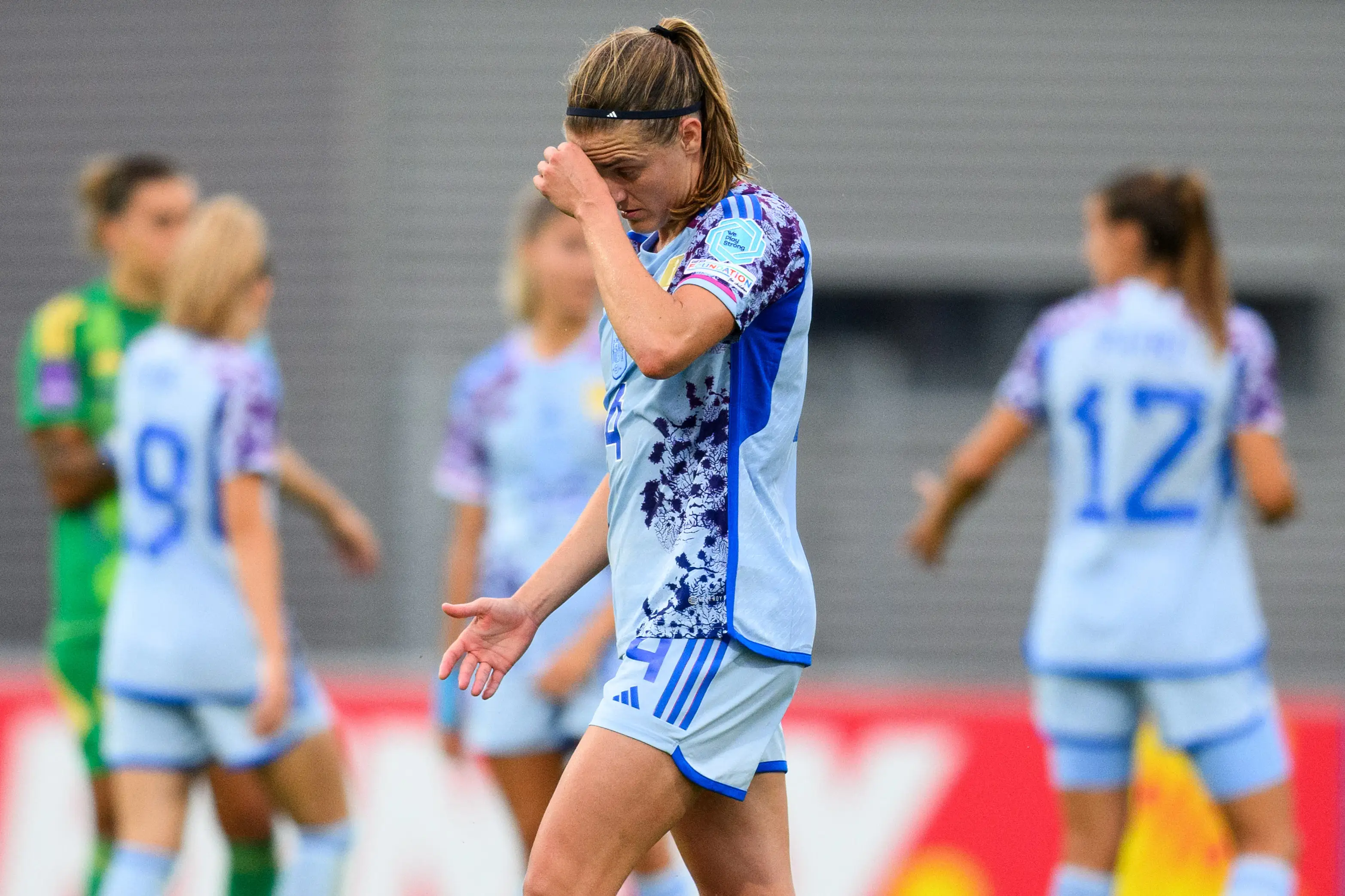 Irene Paredes was sent off back in July 2024 and still has gone left on her suspension. Image: Getty