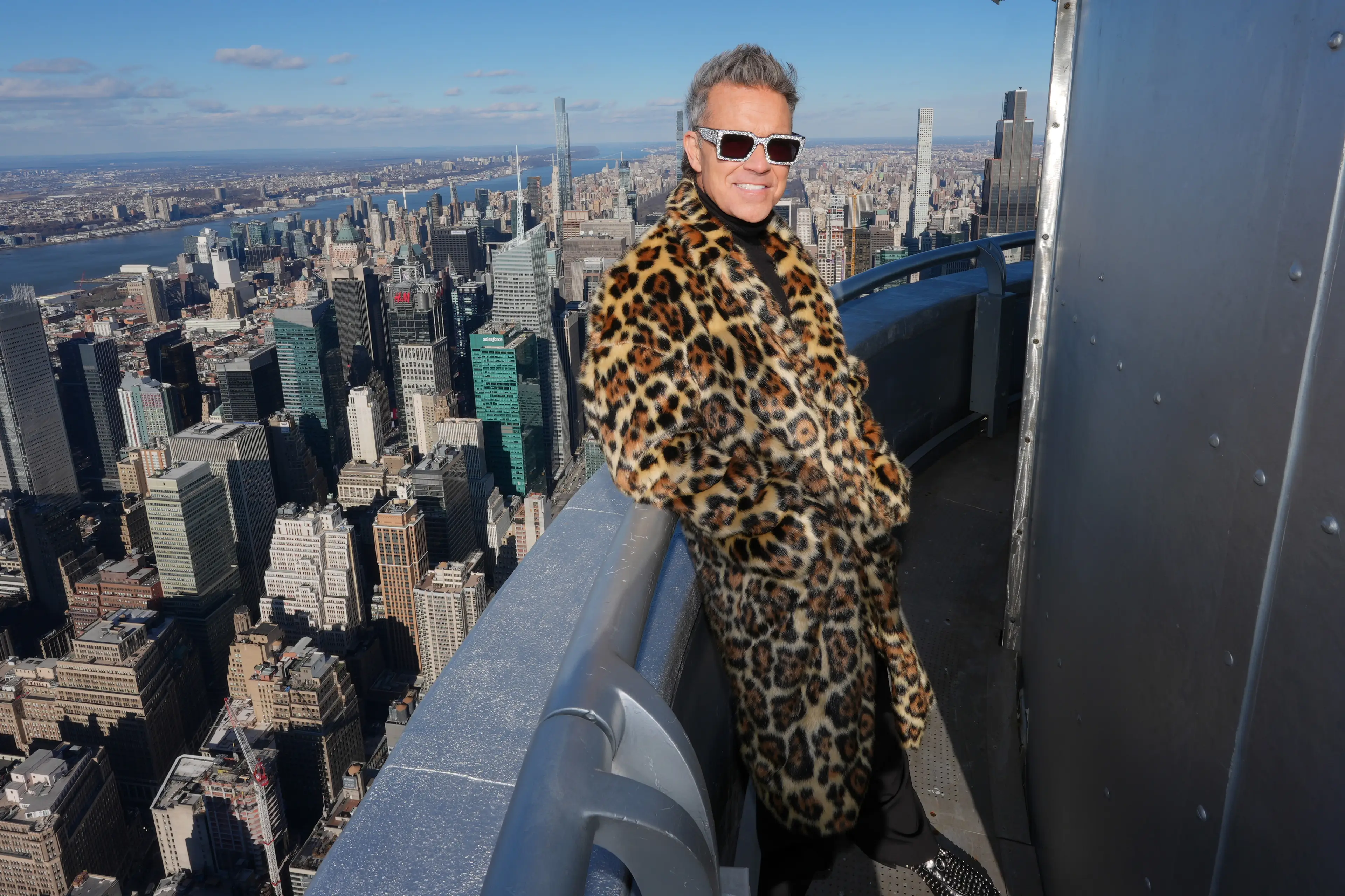 Robbie Williams in New York this year. (credit: getty)