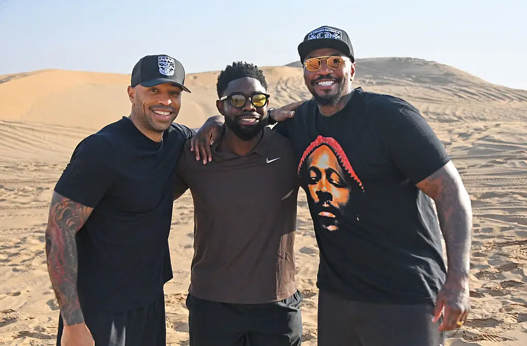 Thierry Henry, Micah Richards and Malik Scott (Credit:Getty)