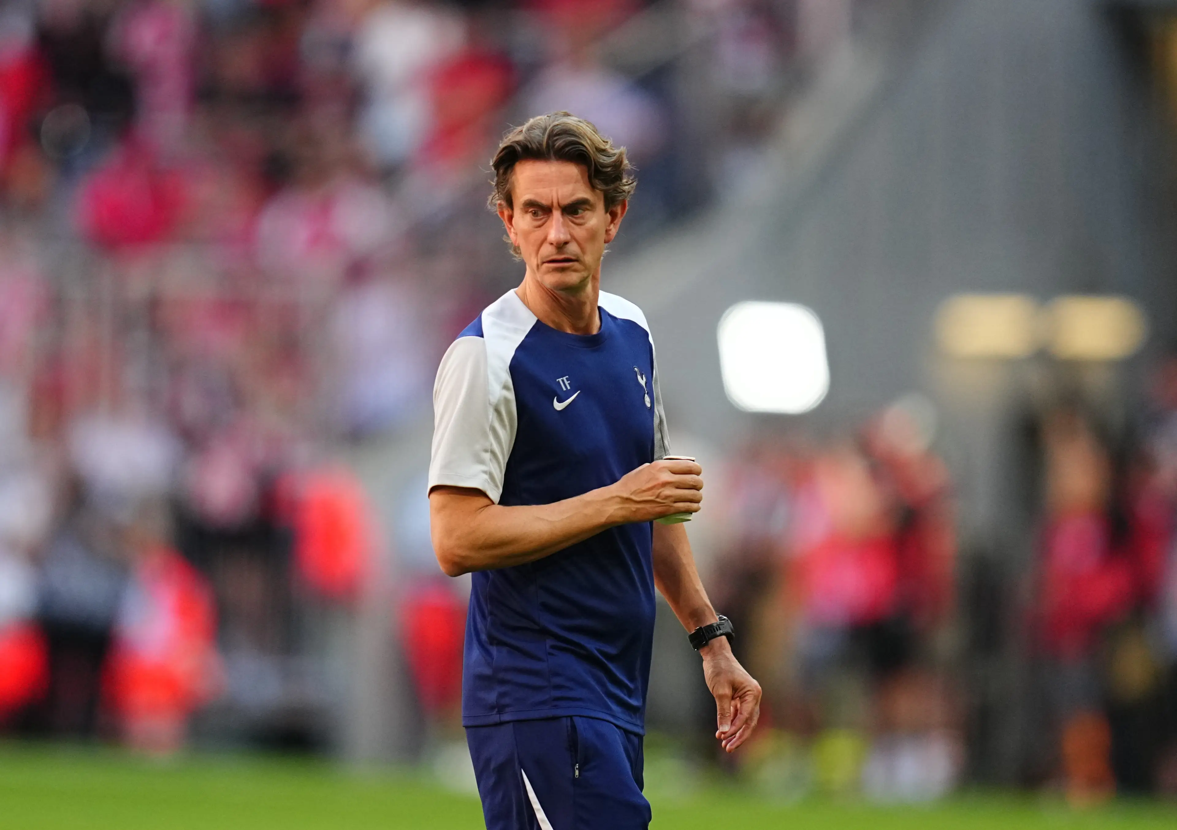 Thomas Frank during pre-season (credit: getty)