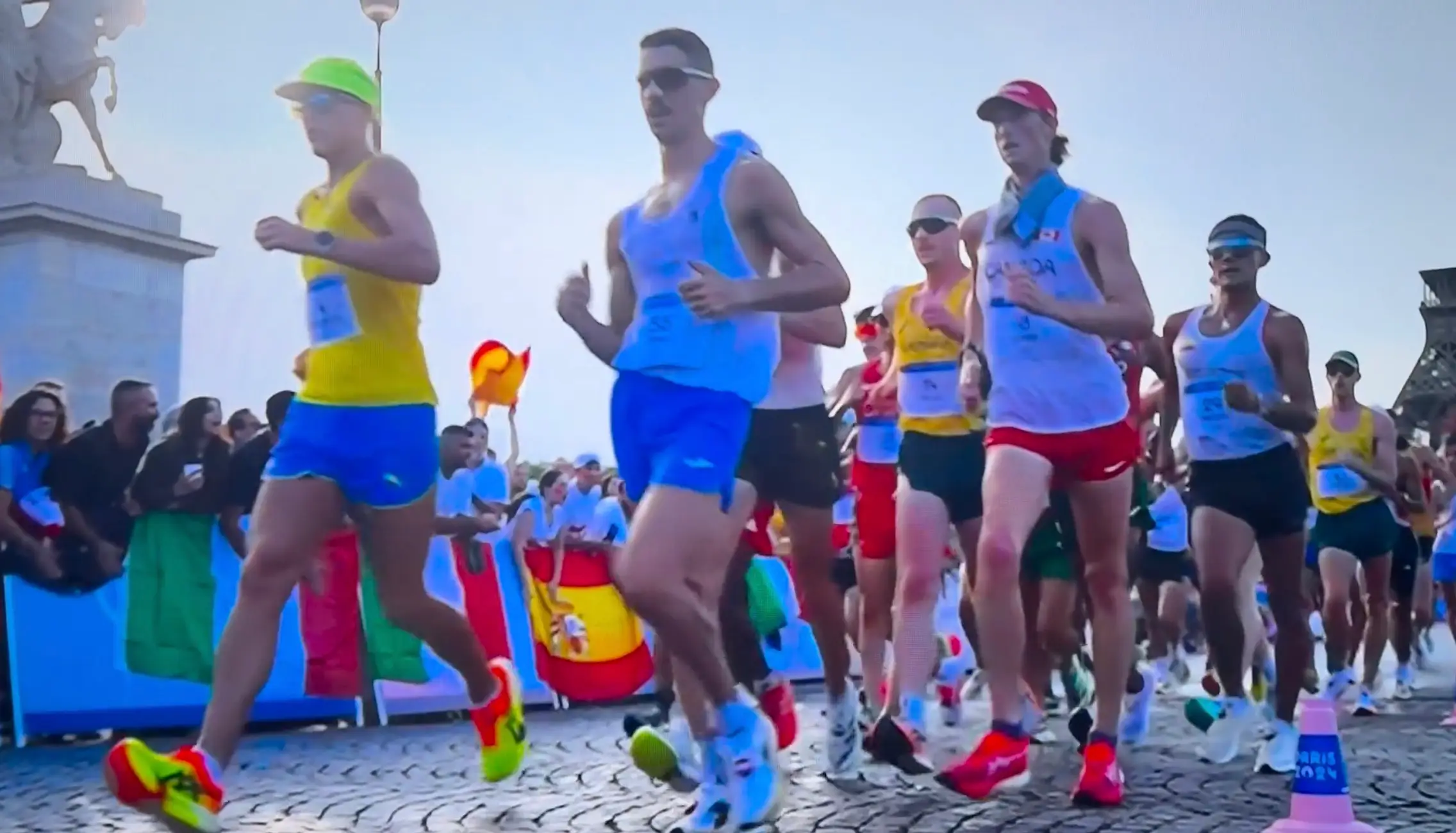 The men's 20km walking race (