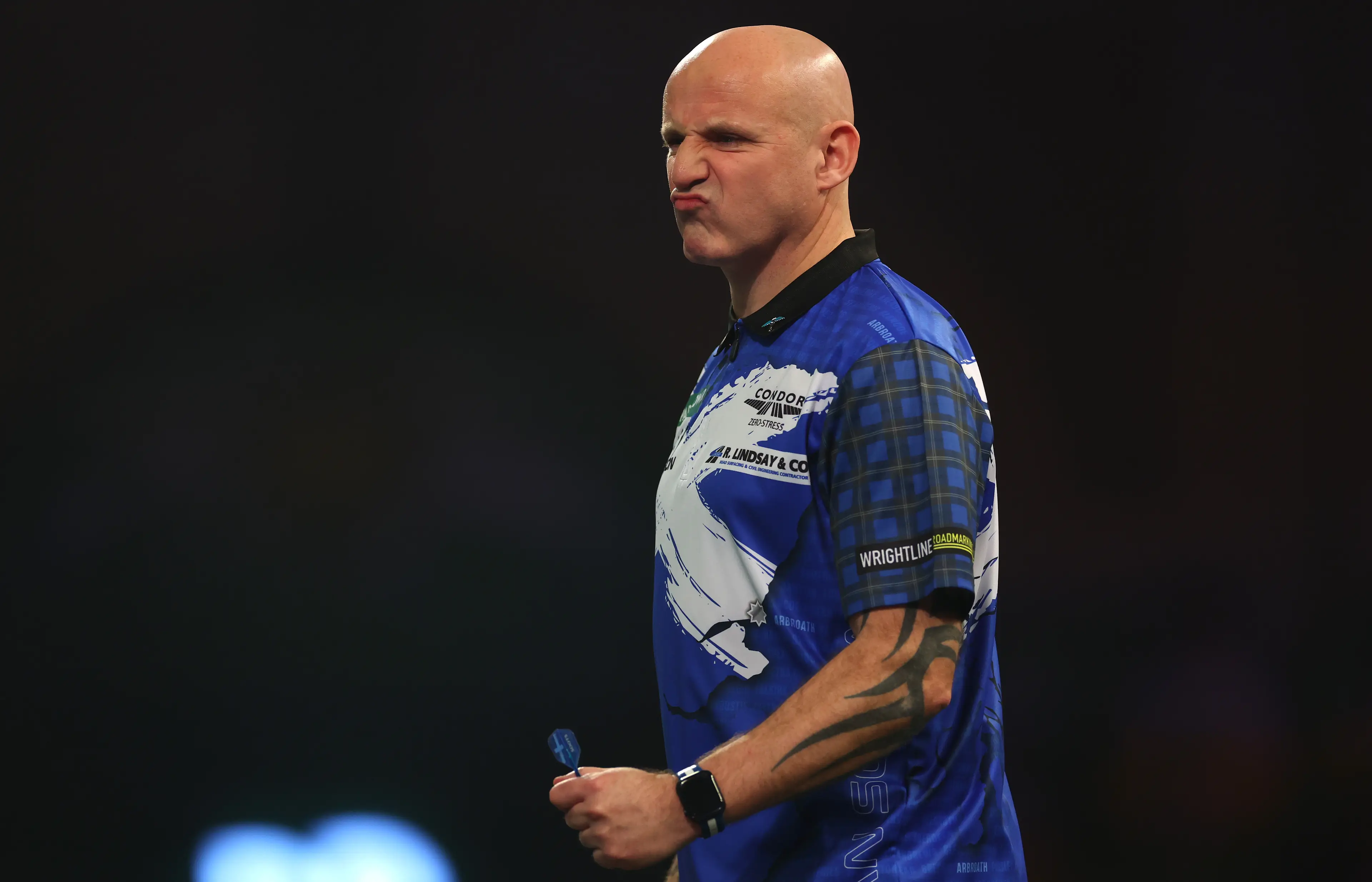 Alan Soutar secured his place in the second round of this year's World Darts Championship with a win over Finnish debutant Teemu Harju. Image credit: Getty