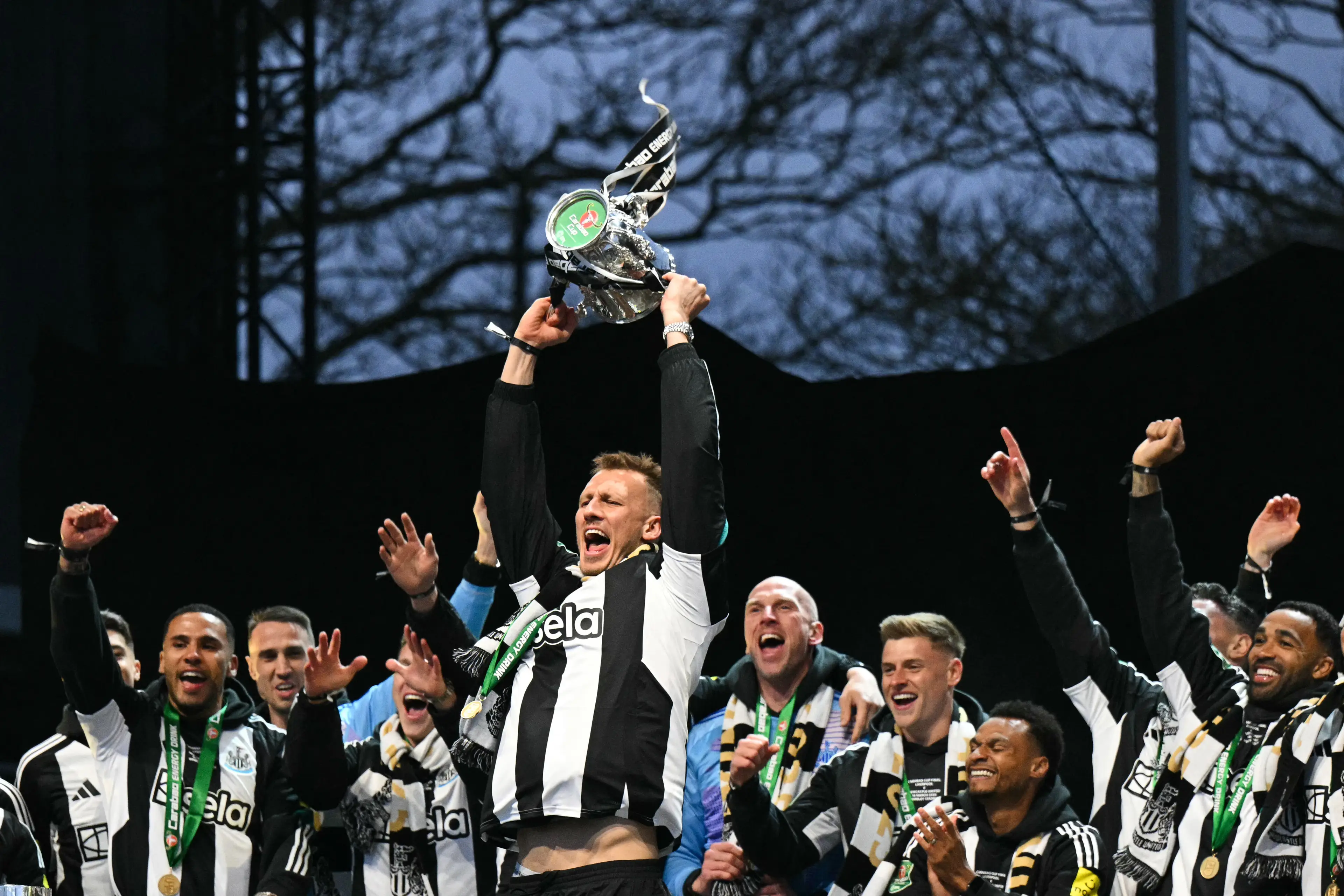 Carabao Cup winners Newcastle will be hoping to secure a return to Champions League football. Image: Getty