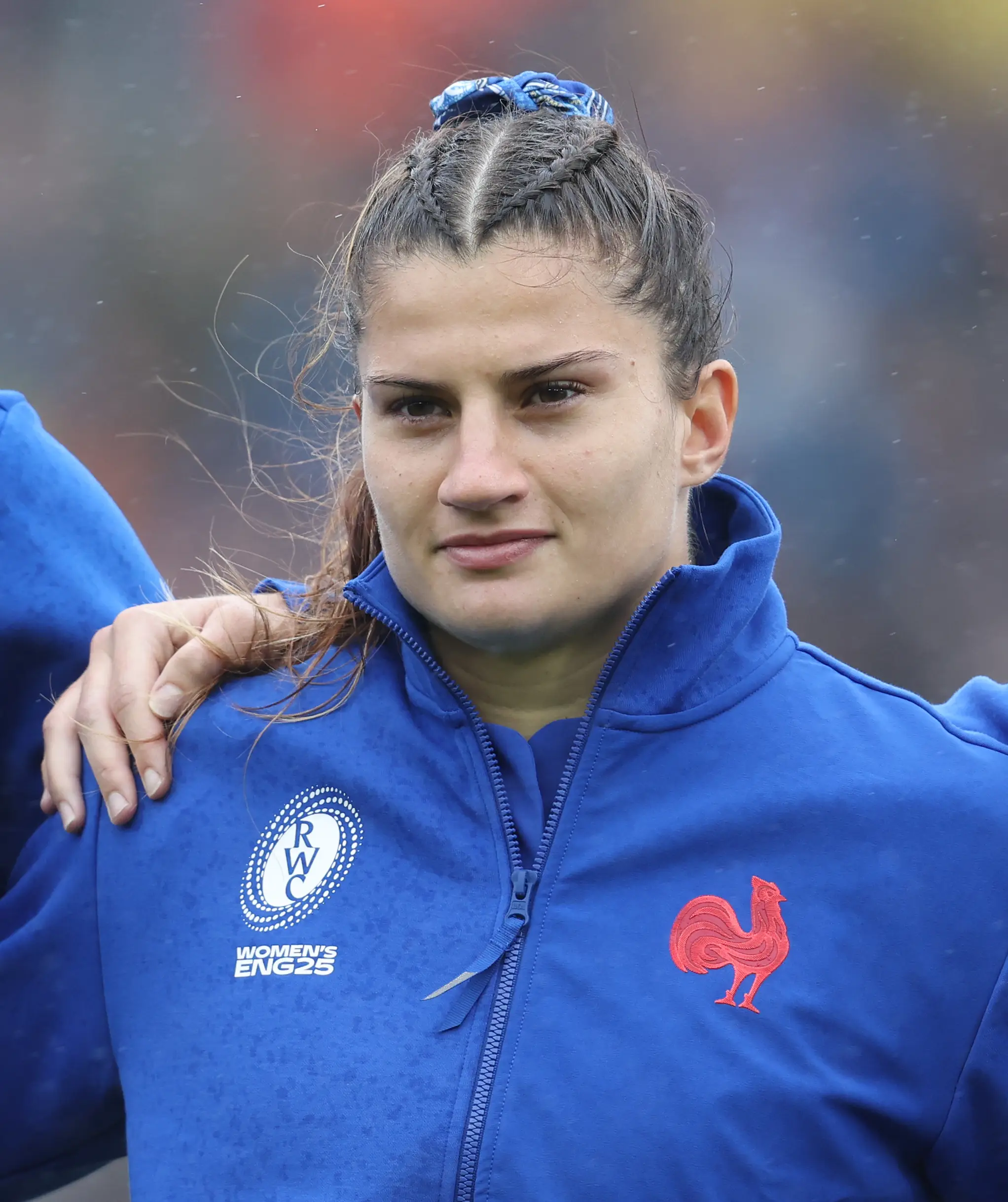 Axelle Berthoumieu from the Women's Rugby World Cup quarter-final. Image: Rob Newell - CameraSport / Contributor via Getty