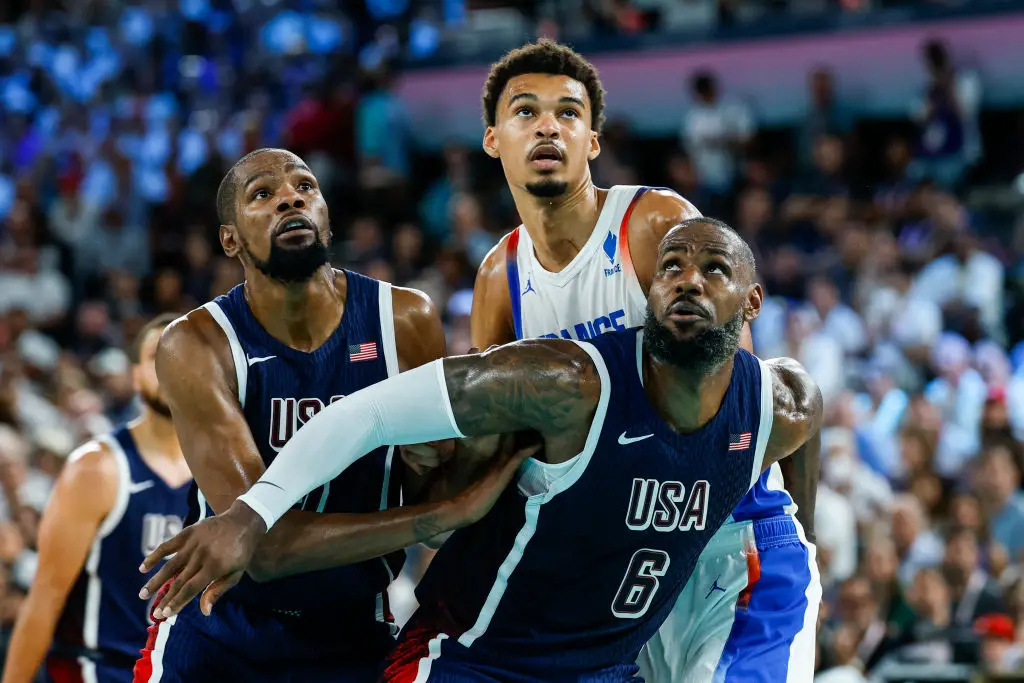 Victor Wembanyama battles LeBron James at the Paris 2024 Olympics -