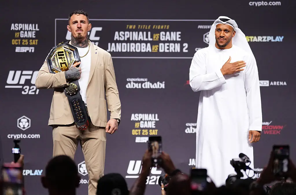 Tom Aspinall and Ciryl Gane (Credit:Getty)