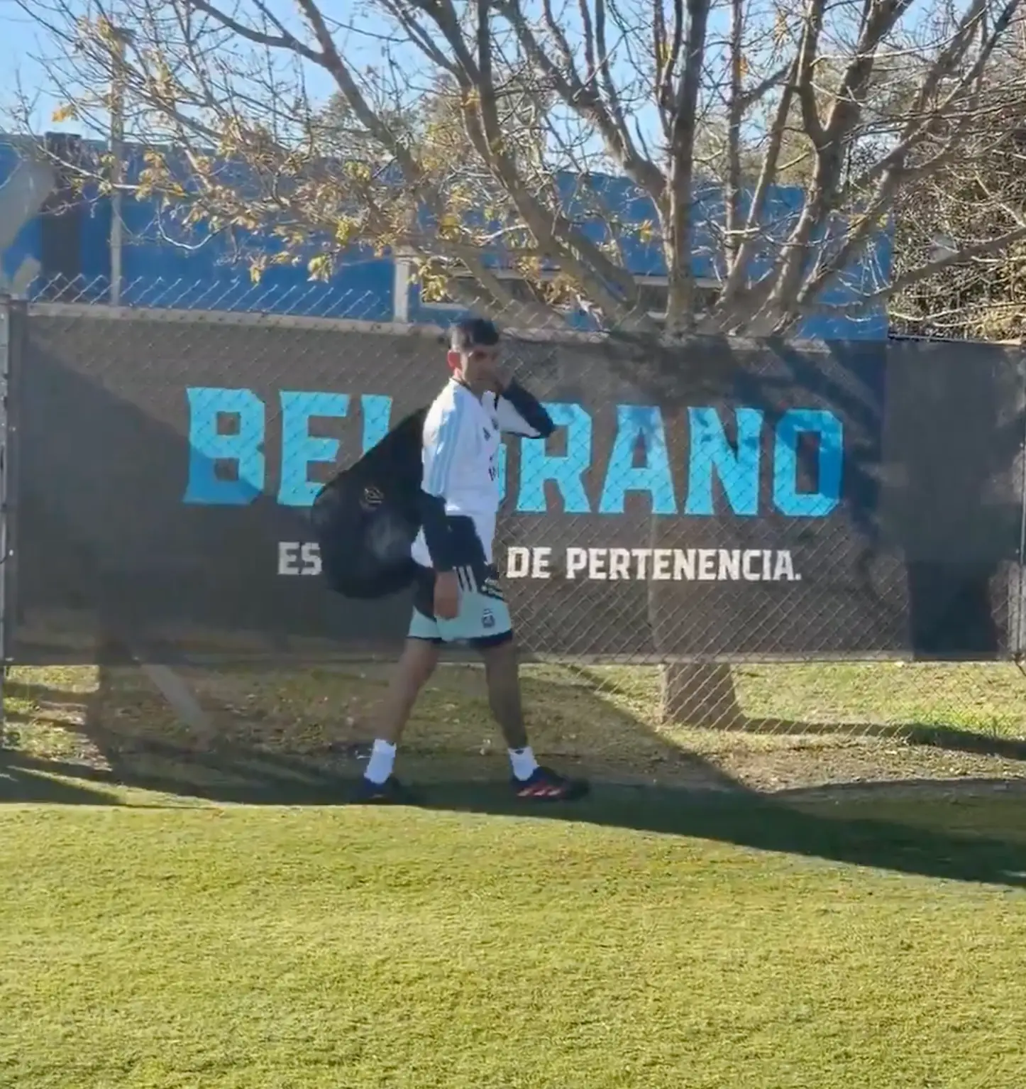 Romero is currently in Argentina at the training camp of his former club Belgrano. Image credit: X/@Belgrano