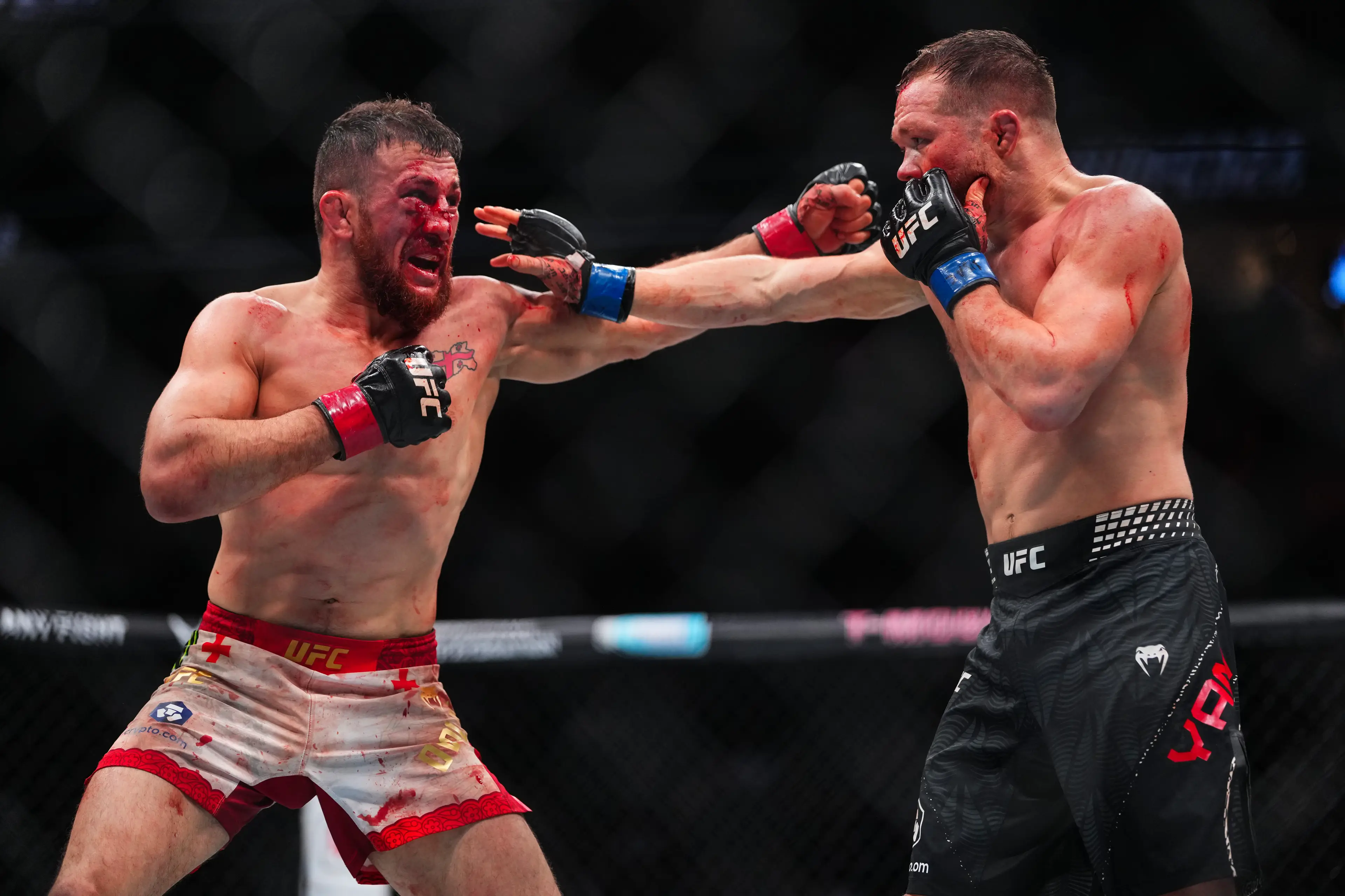 A rematch between Merab Dvalishvili and Petr Yan won't take place at the White House. Image: Getty 