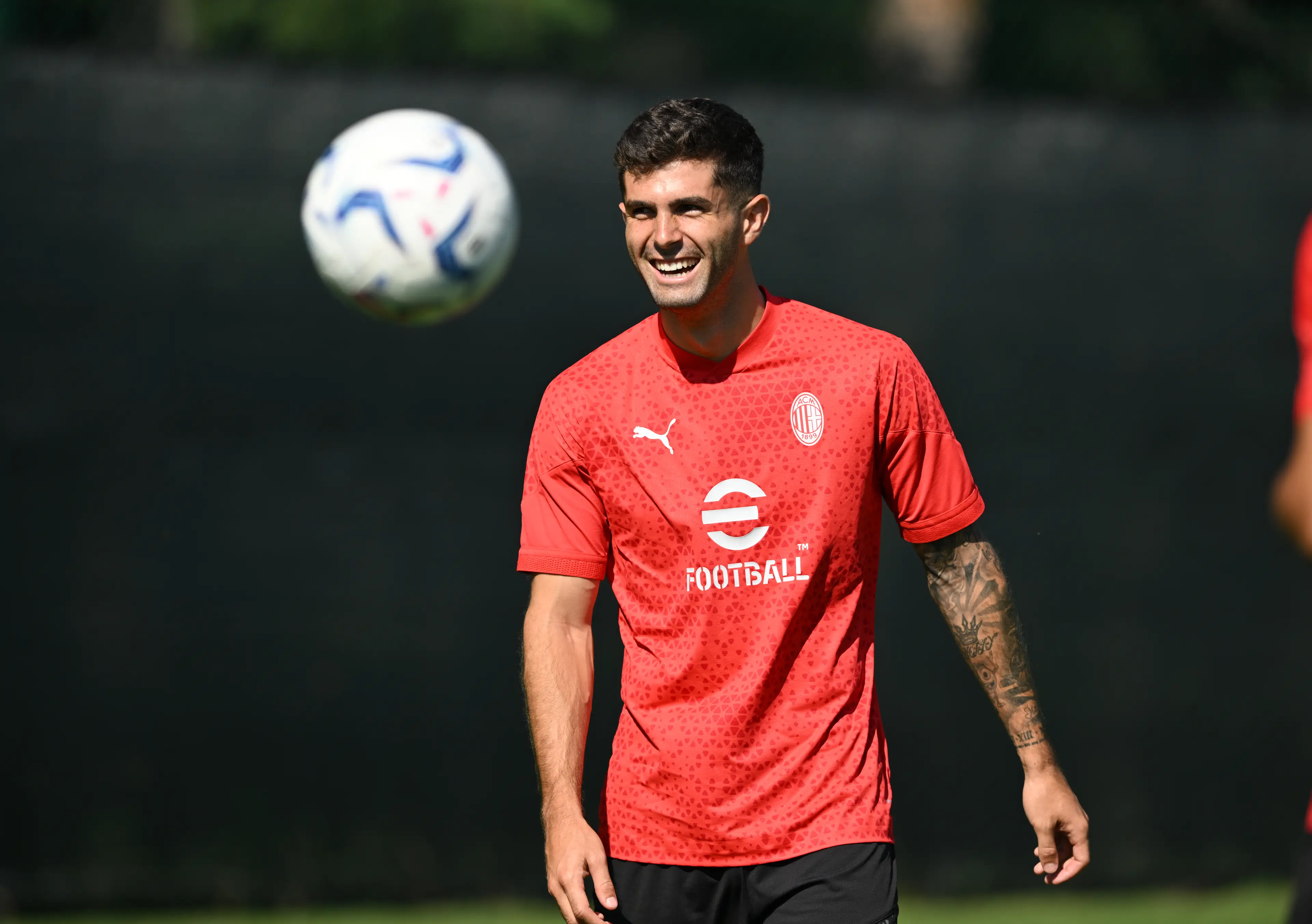 Christian Pulisic has thrived in Milan. (Image: Getty)