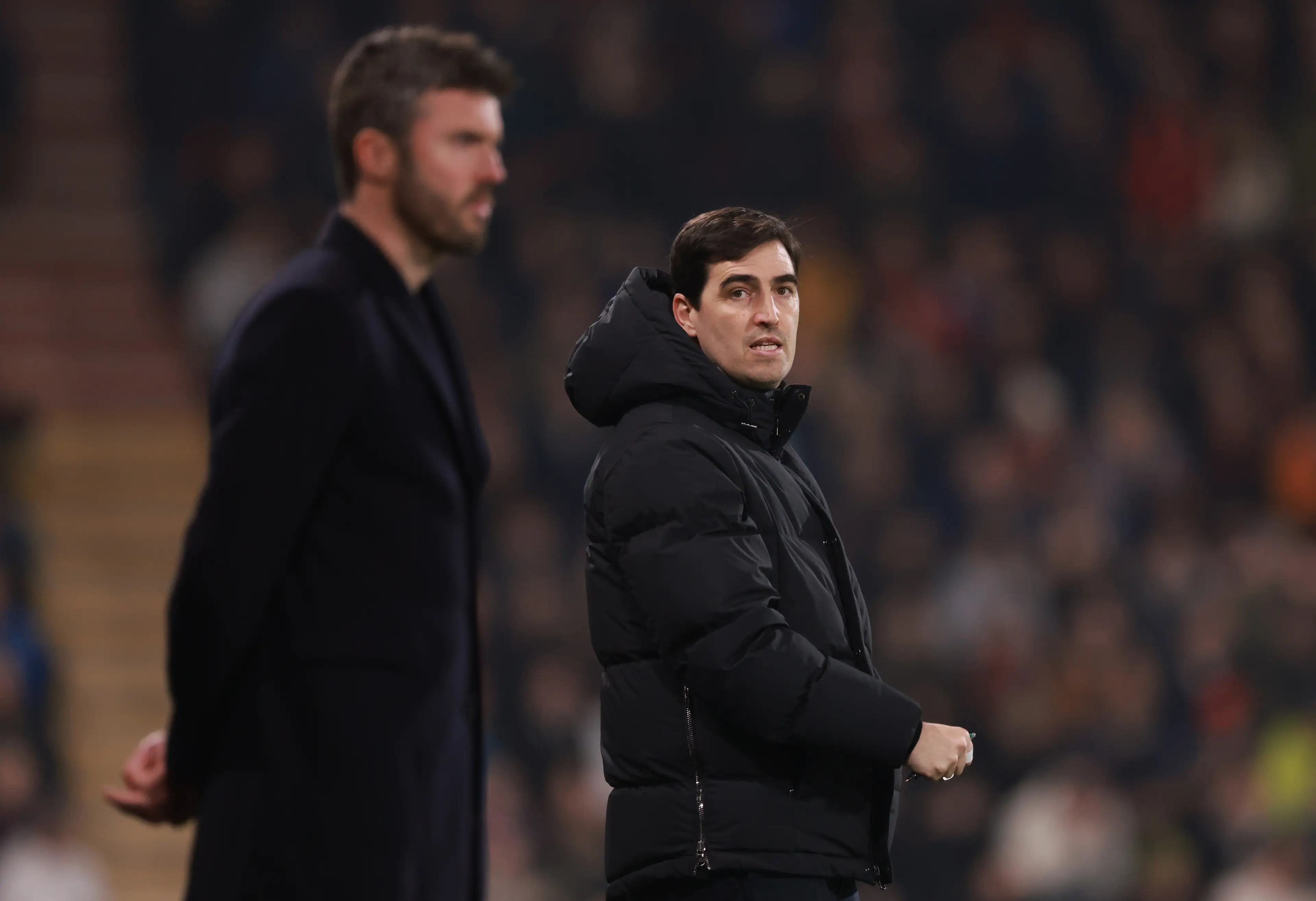 Iraola has been linked with the Manchester United job. Image credit: Getty