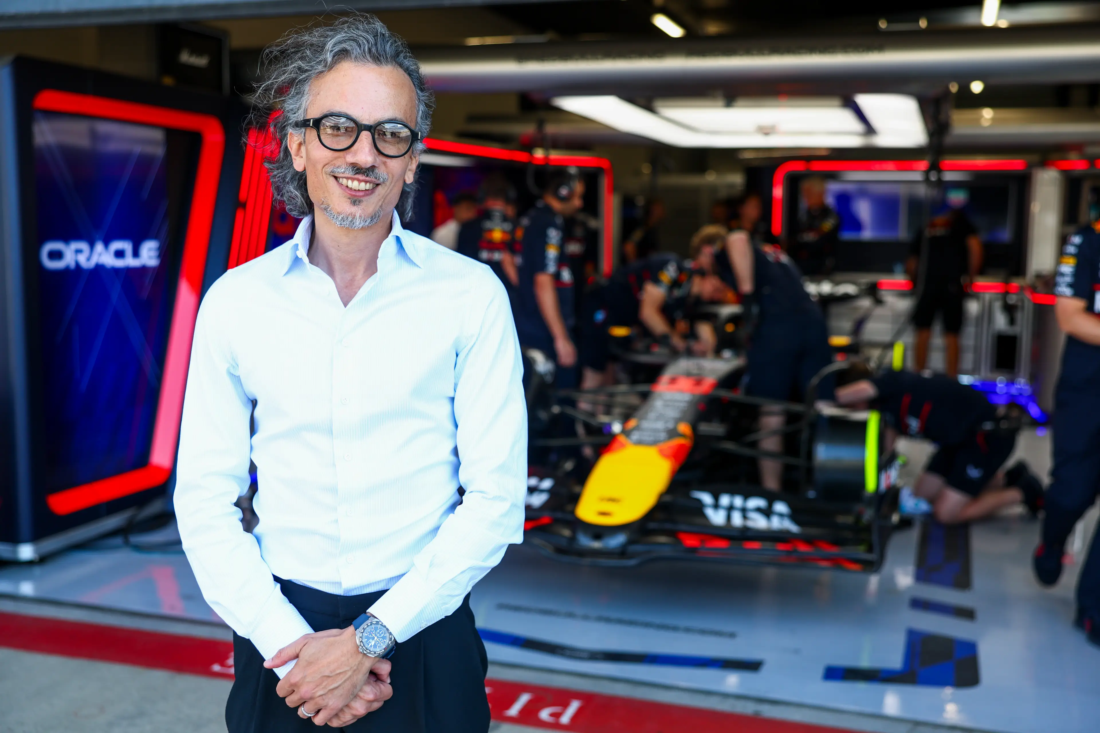 Laurent Mekies has replaced Christian Horner at Red Bull. Image: Getty 