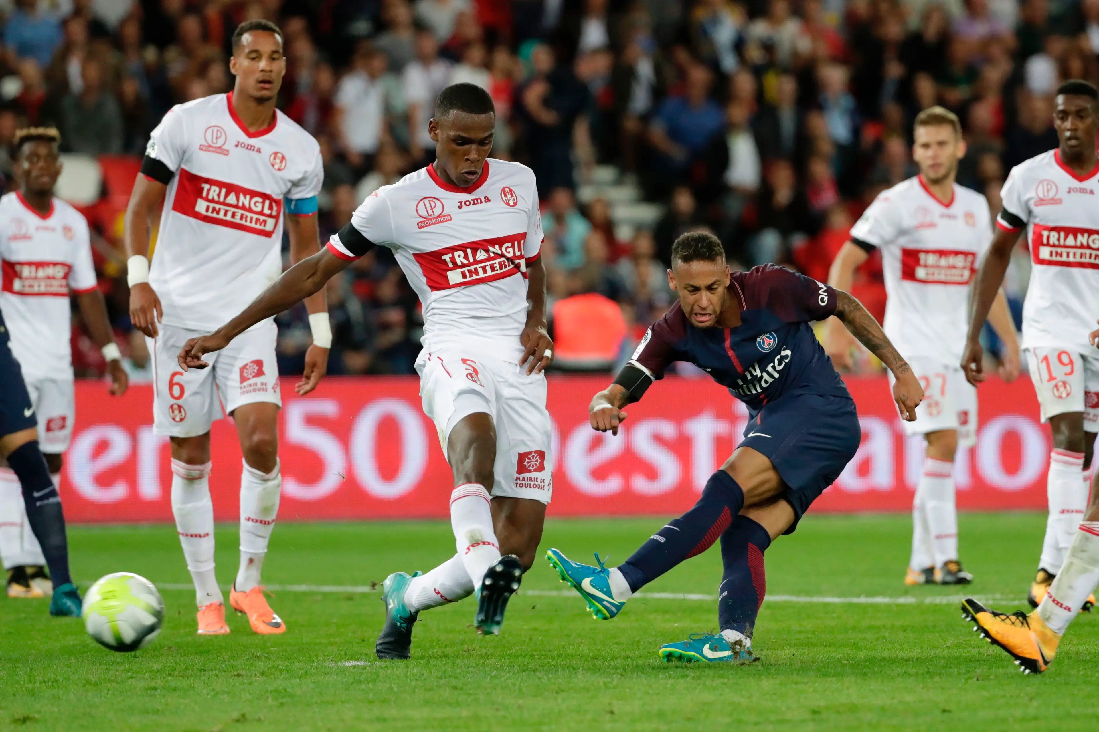 Neymar was at his scintillating best against Toulouse. Image credit: Getty