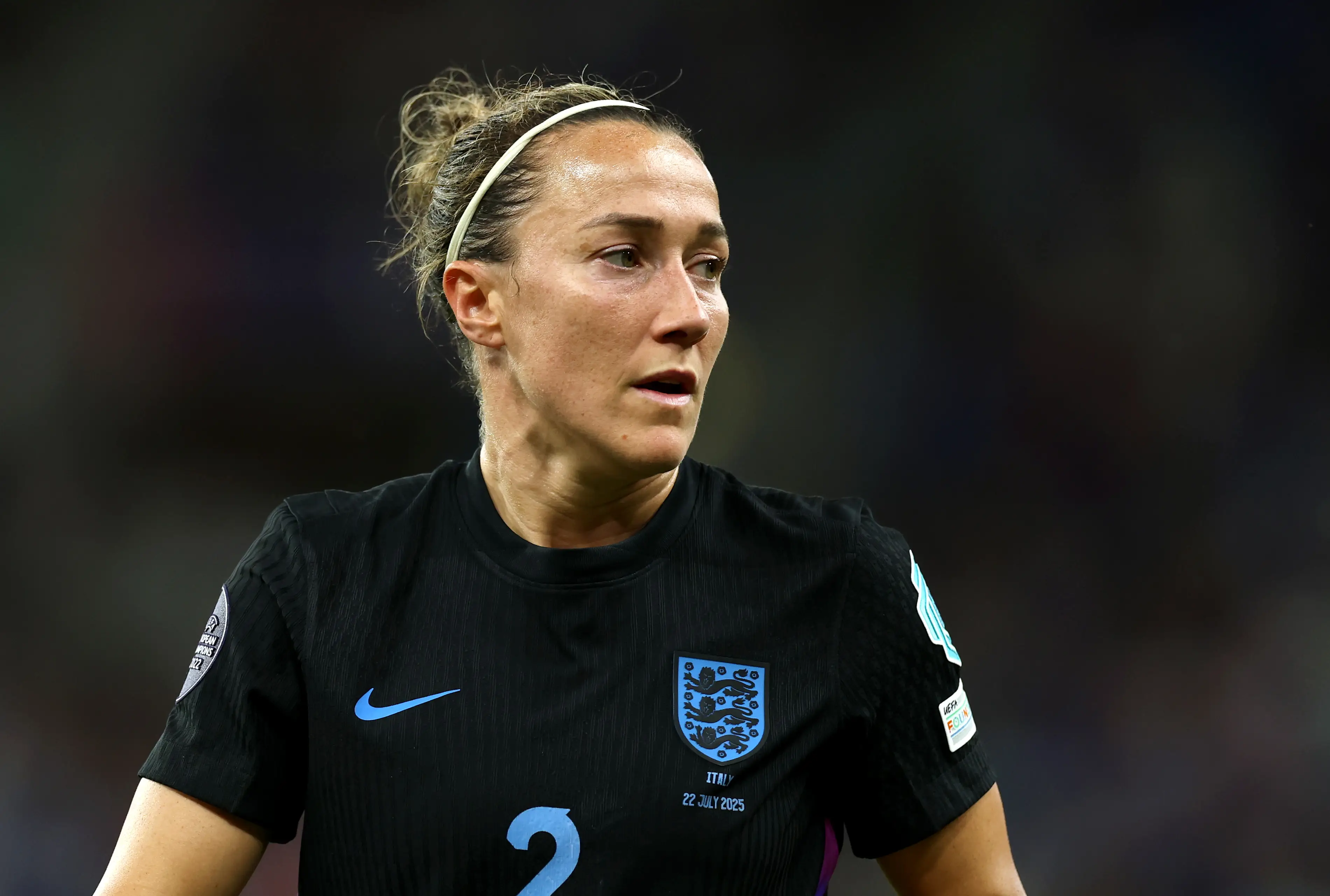 Lucy Bronze has previously said 99.9% of female players couldn't retire on their salaries. Image credit: Getty