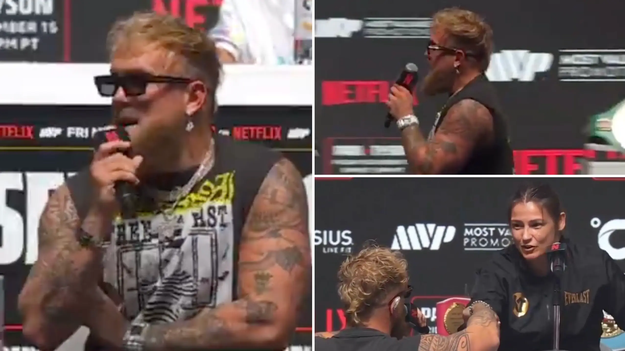 Katie Taylor makes outrageous 'bet' with Jake Paul during wild press conference and it could massively backfire