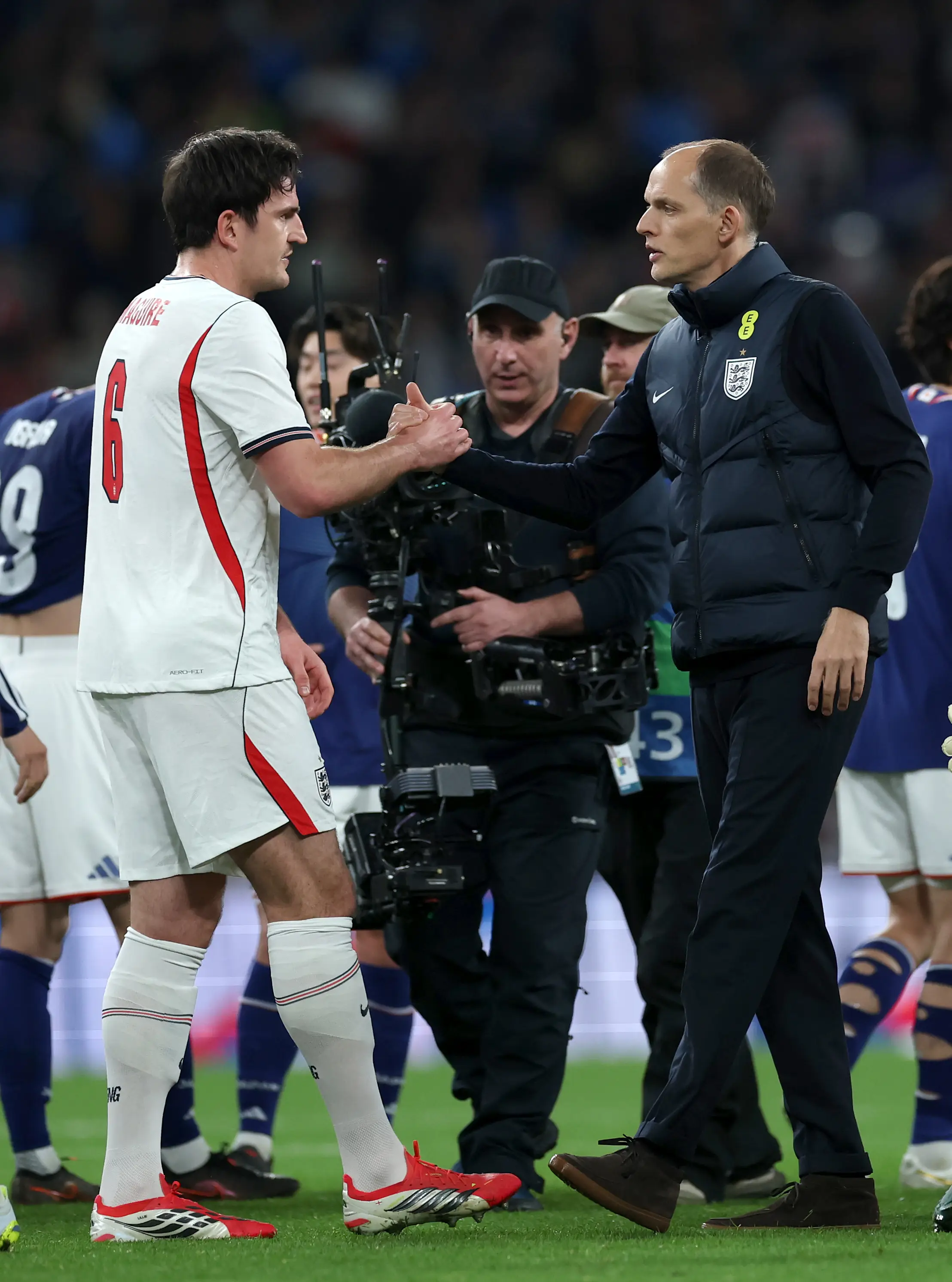 Harry Maguire does not feature in Tuchel's World Cup plans, according to reports. Image credit: Getty
