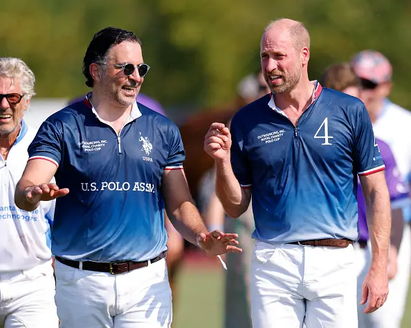 Amr Zedan pictured with Prince William (Image: Getty)