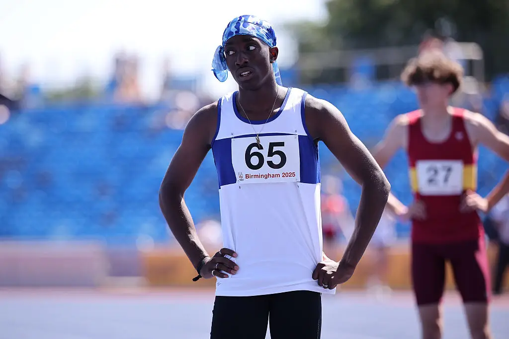 Divine Iheme is setting times reminiscent of Usain Bolt and Noah Lyles. (Image: Pat Scaasi | MI News/NurPhoto via Getty Images)
