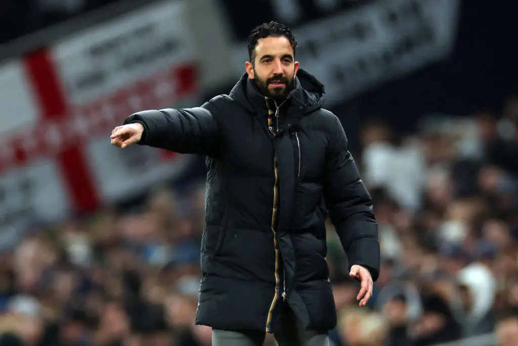 Man Utd manager Ruben Amorim pictured during the 1-0 defeat to Spurs (Image: Getty)