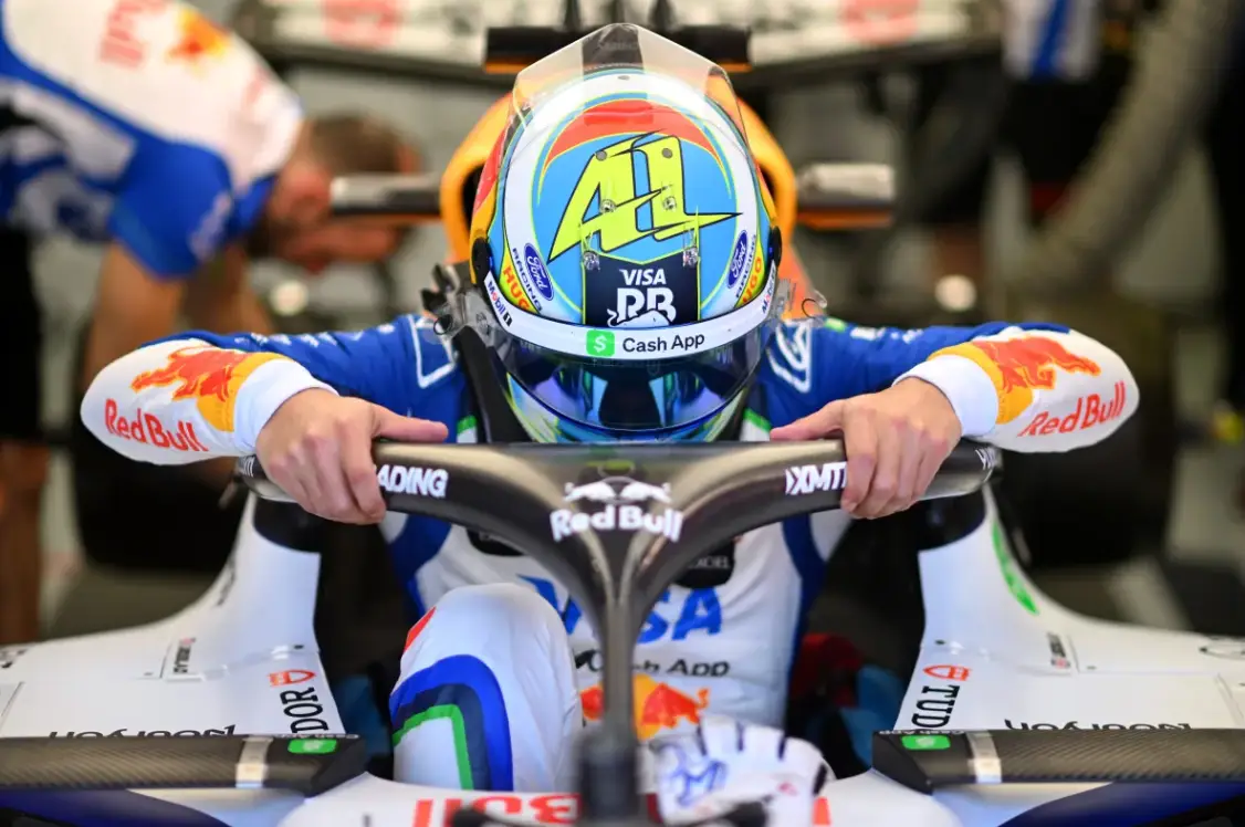 Arvid Lindblad at Bahrain testing for racing Bulls (credit: Red Bull content pool)