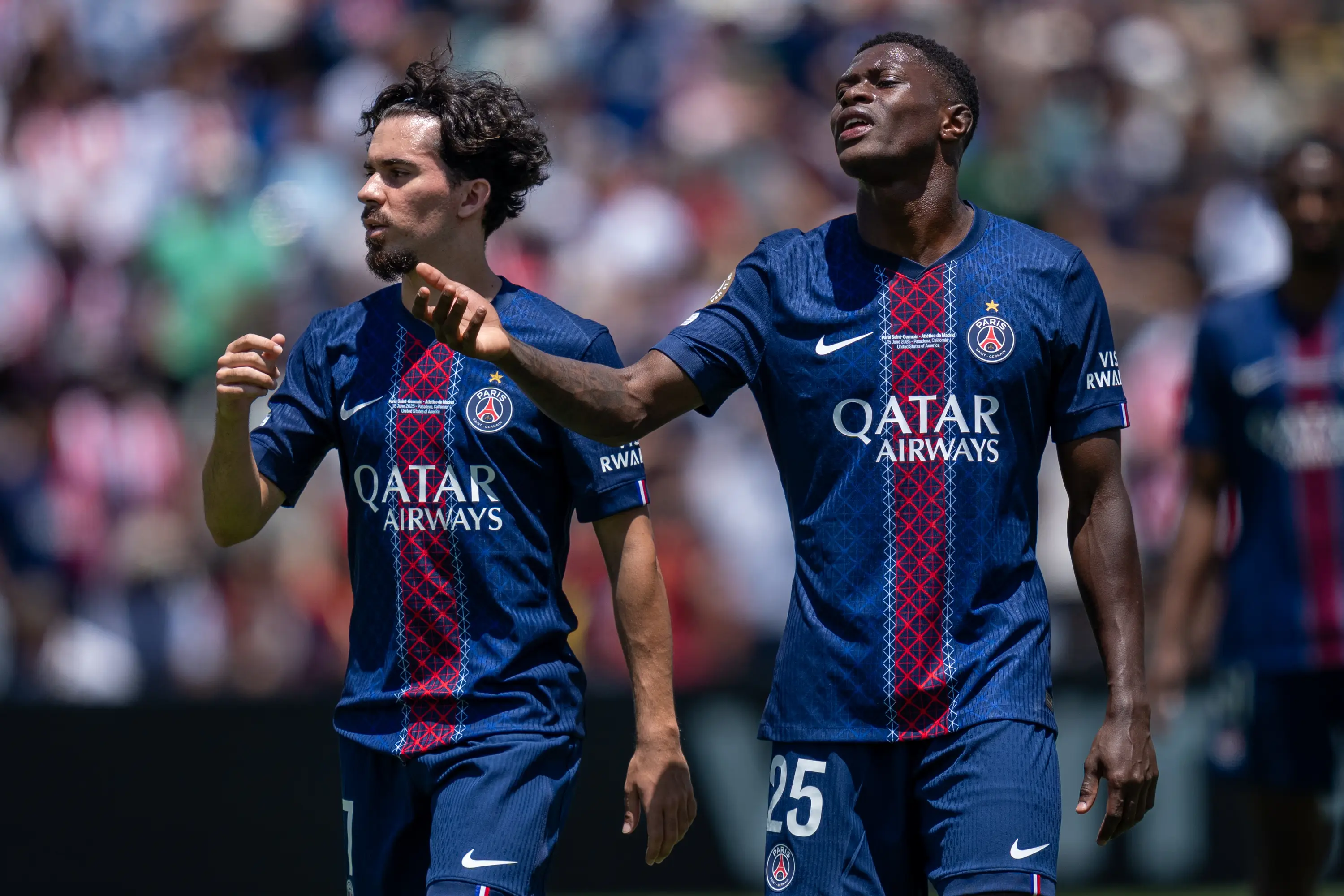 Vitinha and Nuno Mendes were integral to PSG's treble-winning season. (Image: Melinda Meijer/ISI Photos / Contributor via Getty)