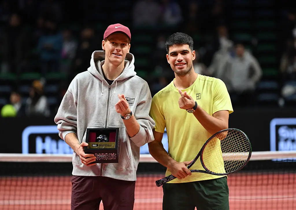 Alcaraz v Sinner is the biggest rivalry in tennis. (Image: Jung Yeon-je / AFP via Getty Images)