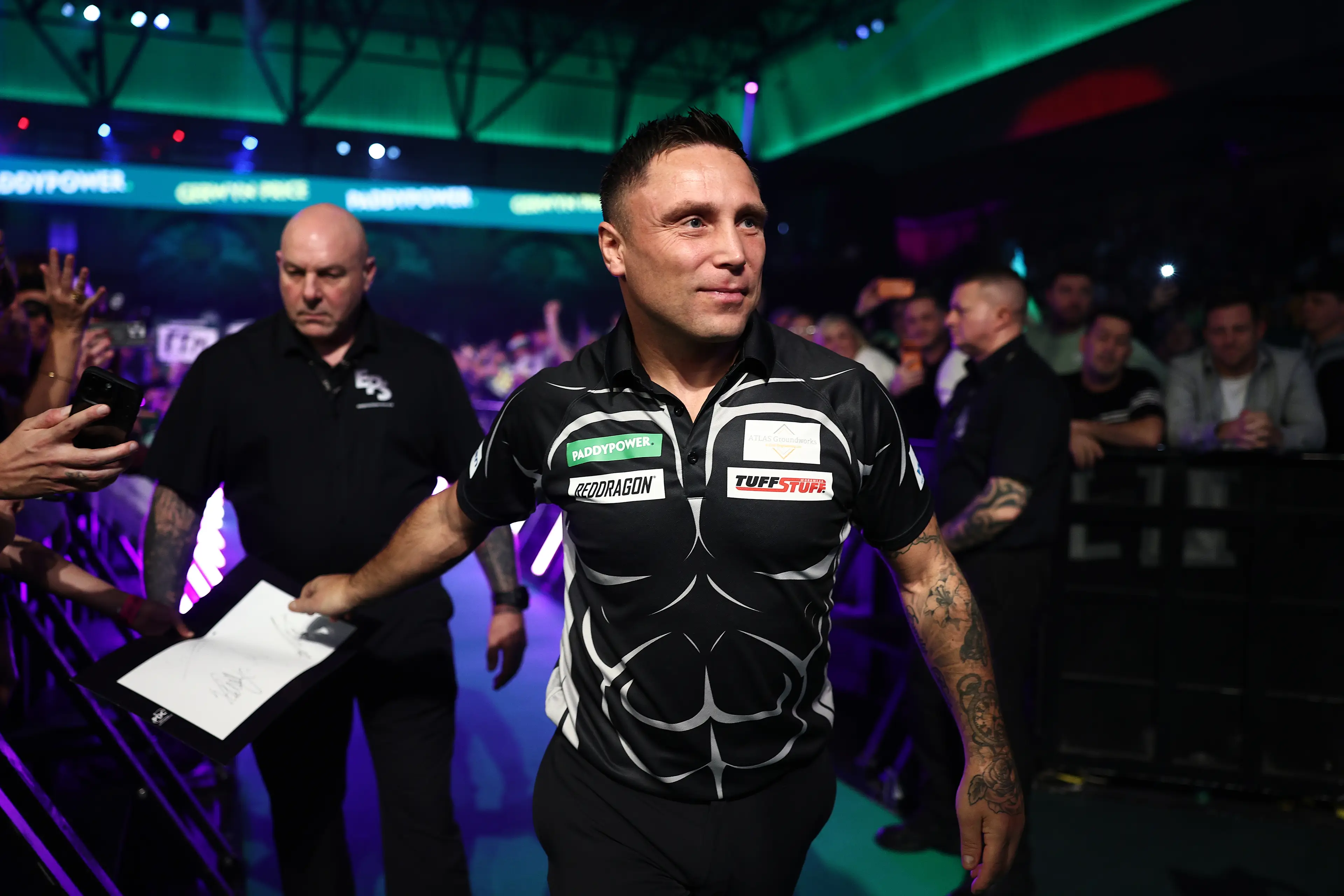 Price won the World Darts Championship in 2021. Image credit: Getty