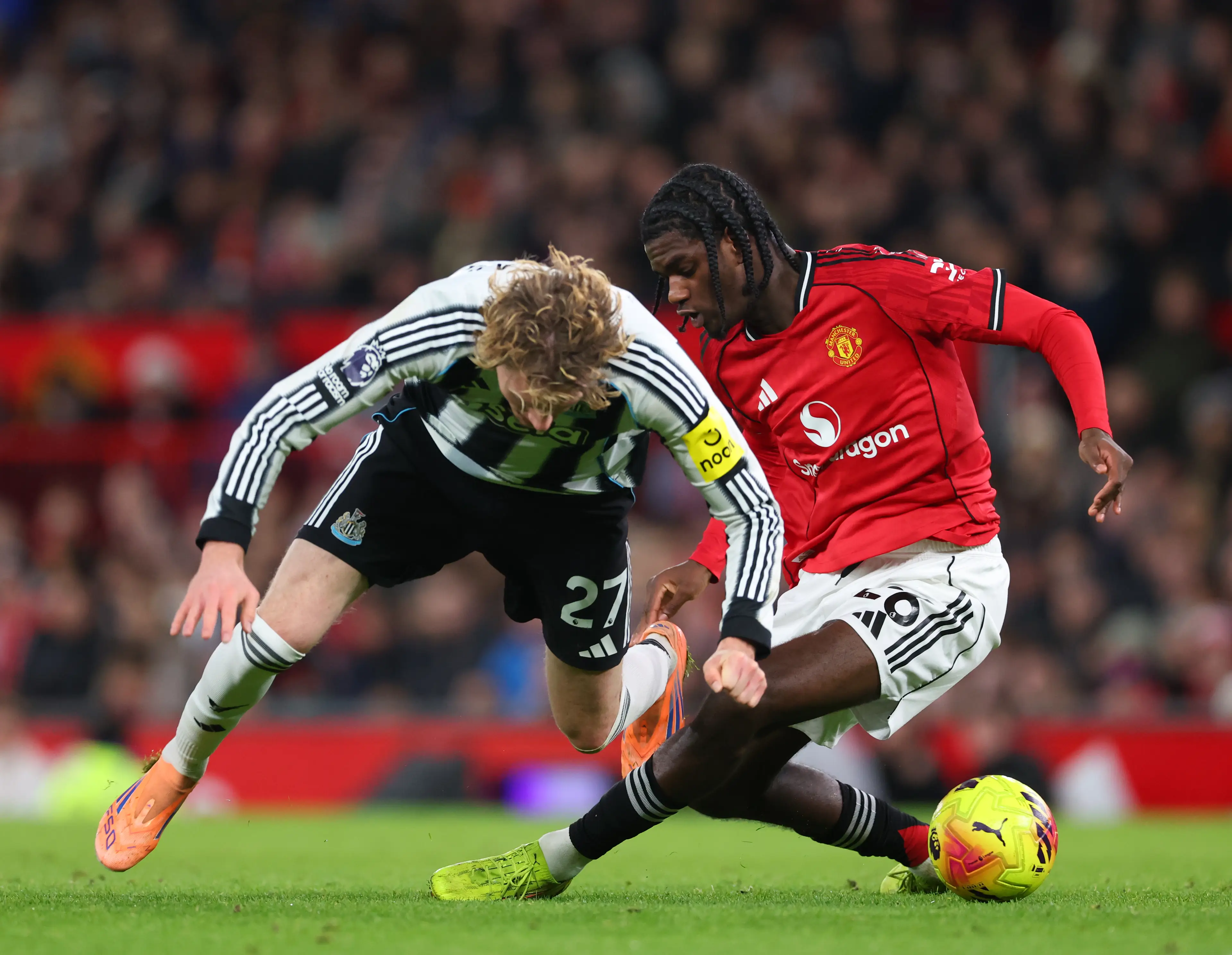 Heaven impressed with his defensive display against Newcastle. Image credit: Getty