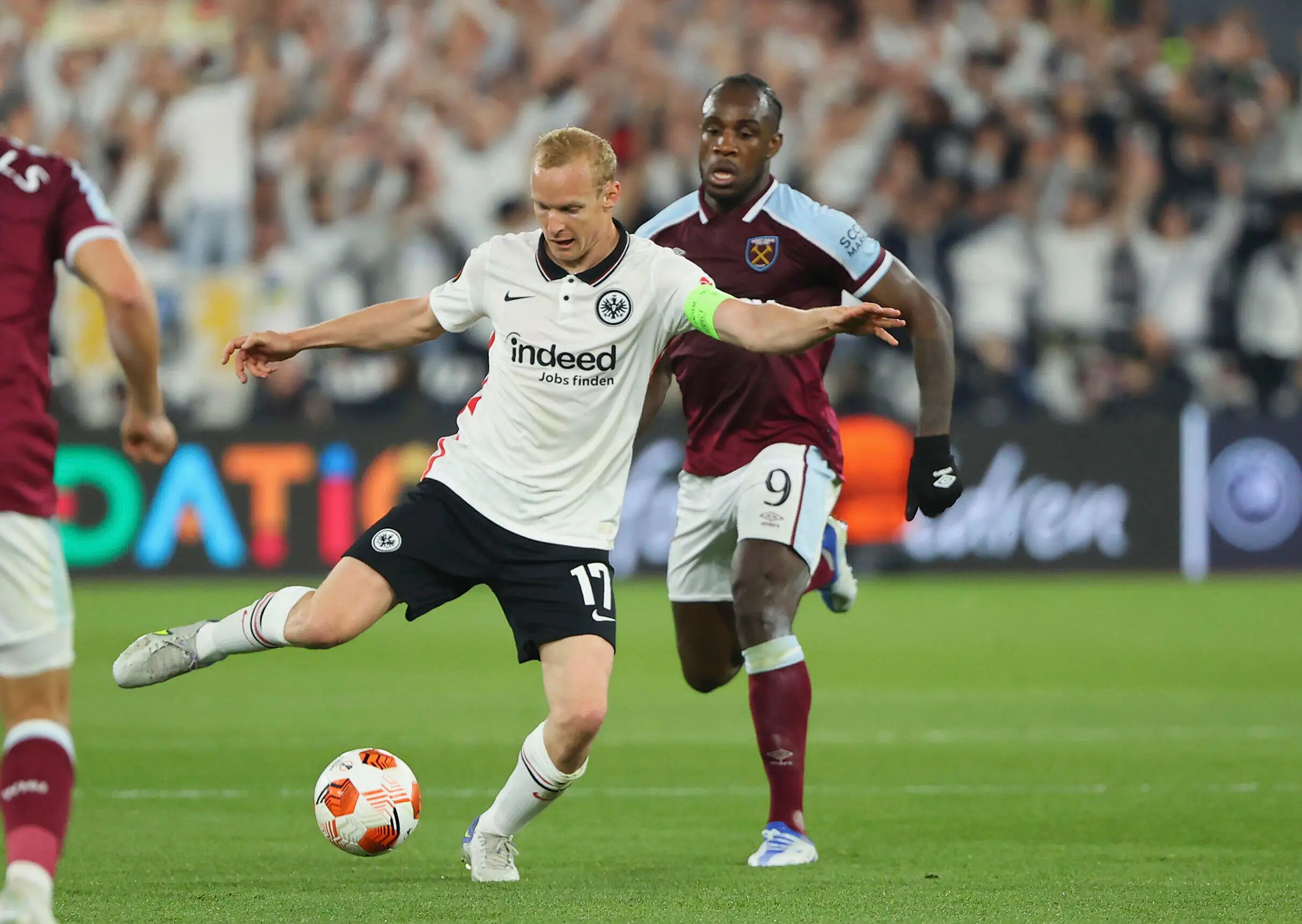 West Ham trail Frankfurt 2-1 heading into the semi-finals second leg (Image: PA)