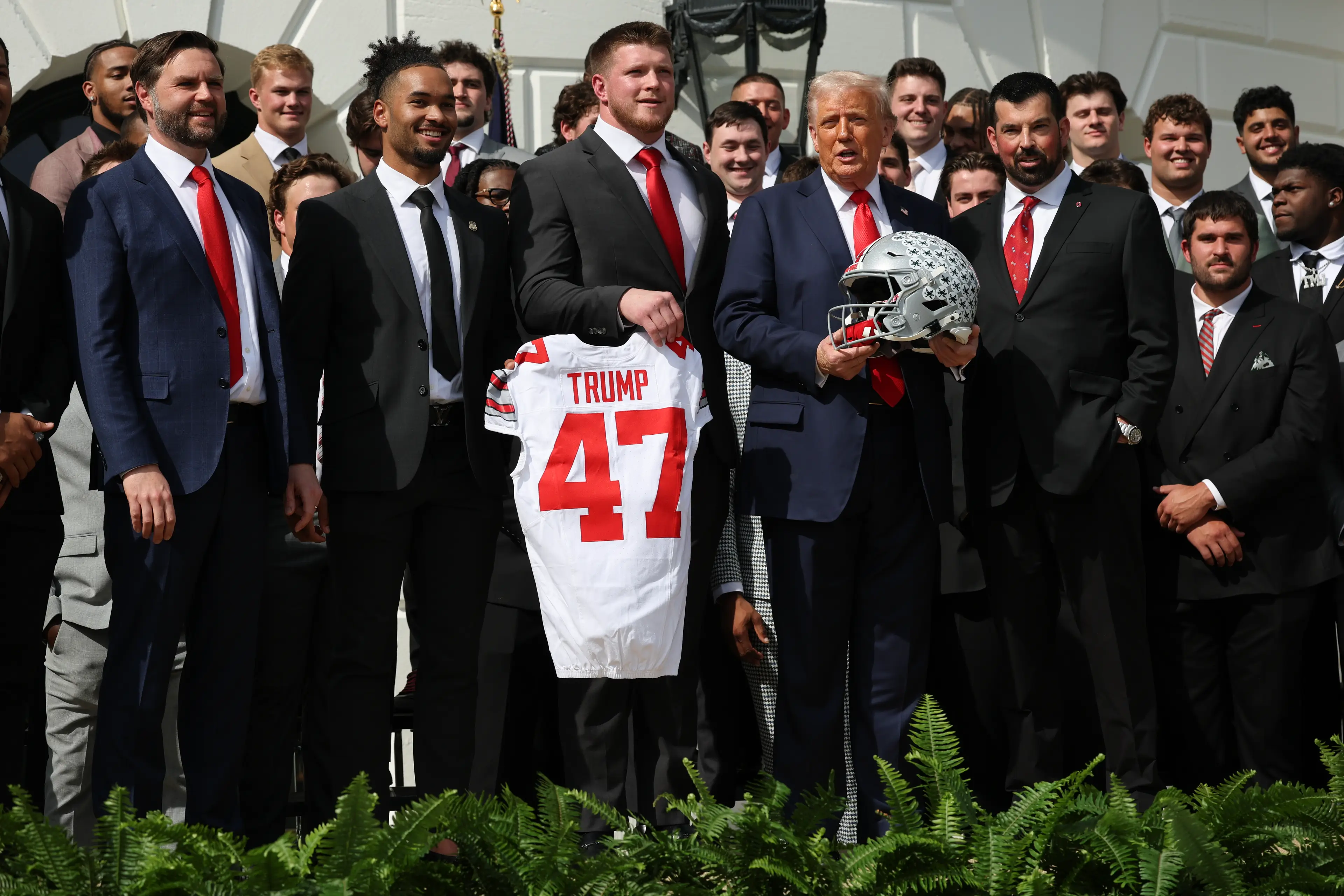 President Trump congratulates Ohio State. (Image: Getty)