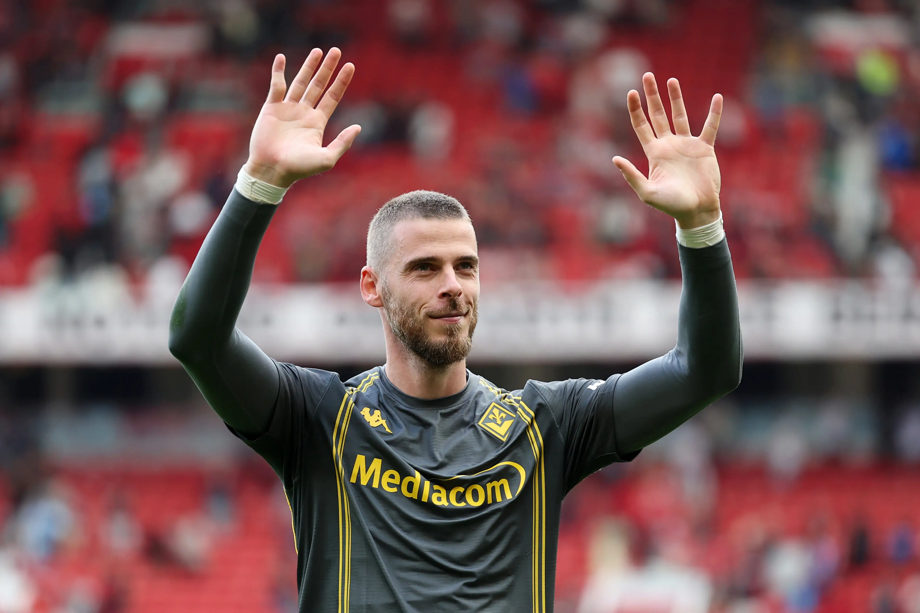 David De Gea back at Old Trafford / Photo by Matt McNulty/Getty Images