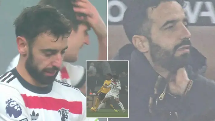 What Ruben Amorim did immediately after Bruno Fernandes red card speaks volumes amid Man United crisis
