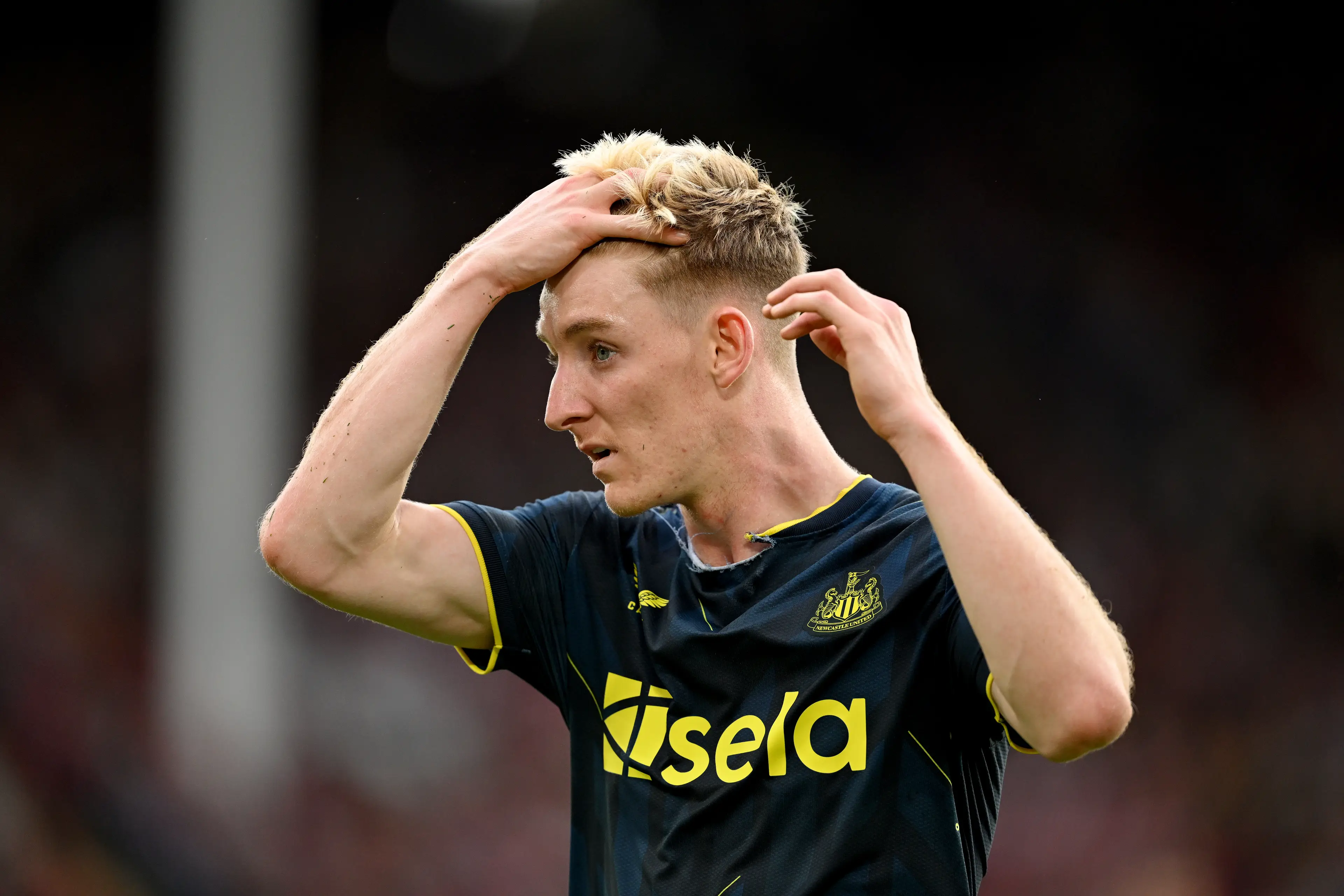 Anthony Gordon set up Newcastle's opener against Sheffield United. (