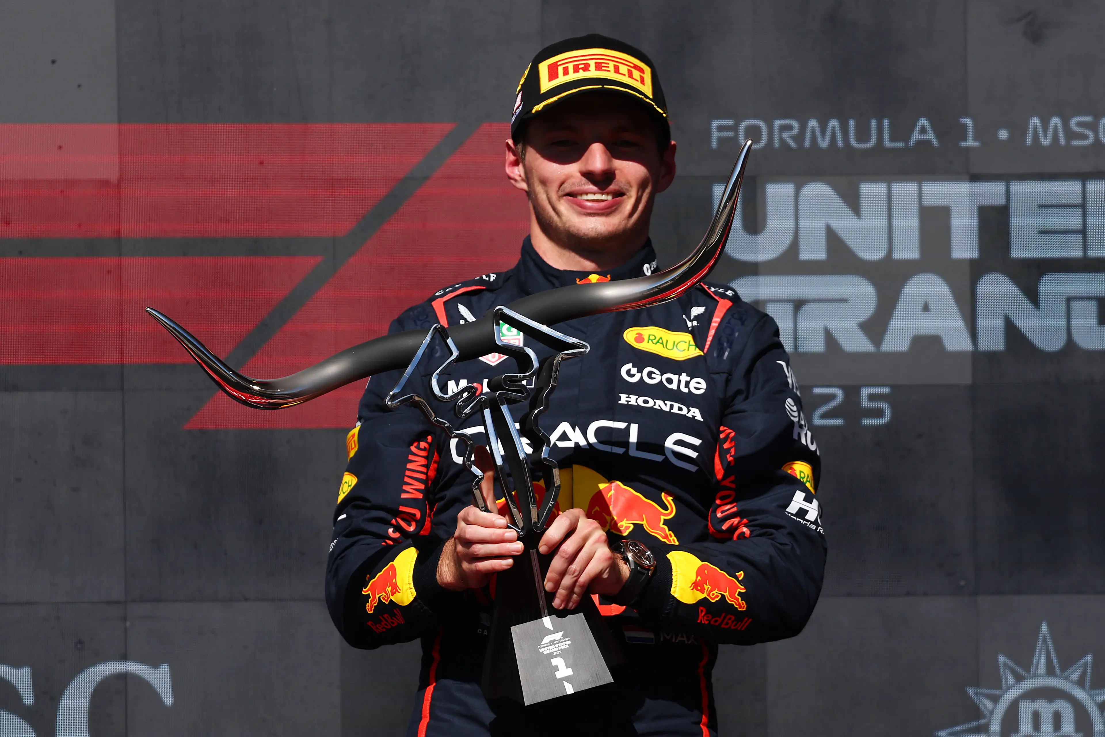 Max Verstappen won the US GP. Image: Getty