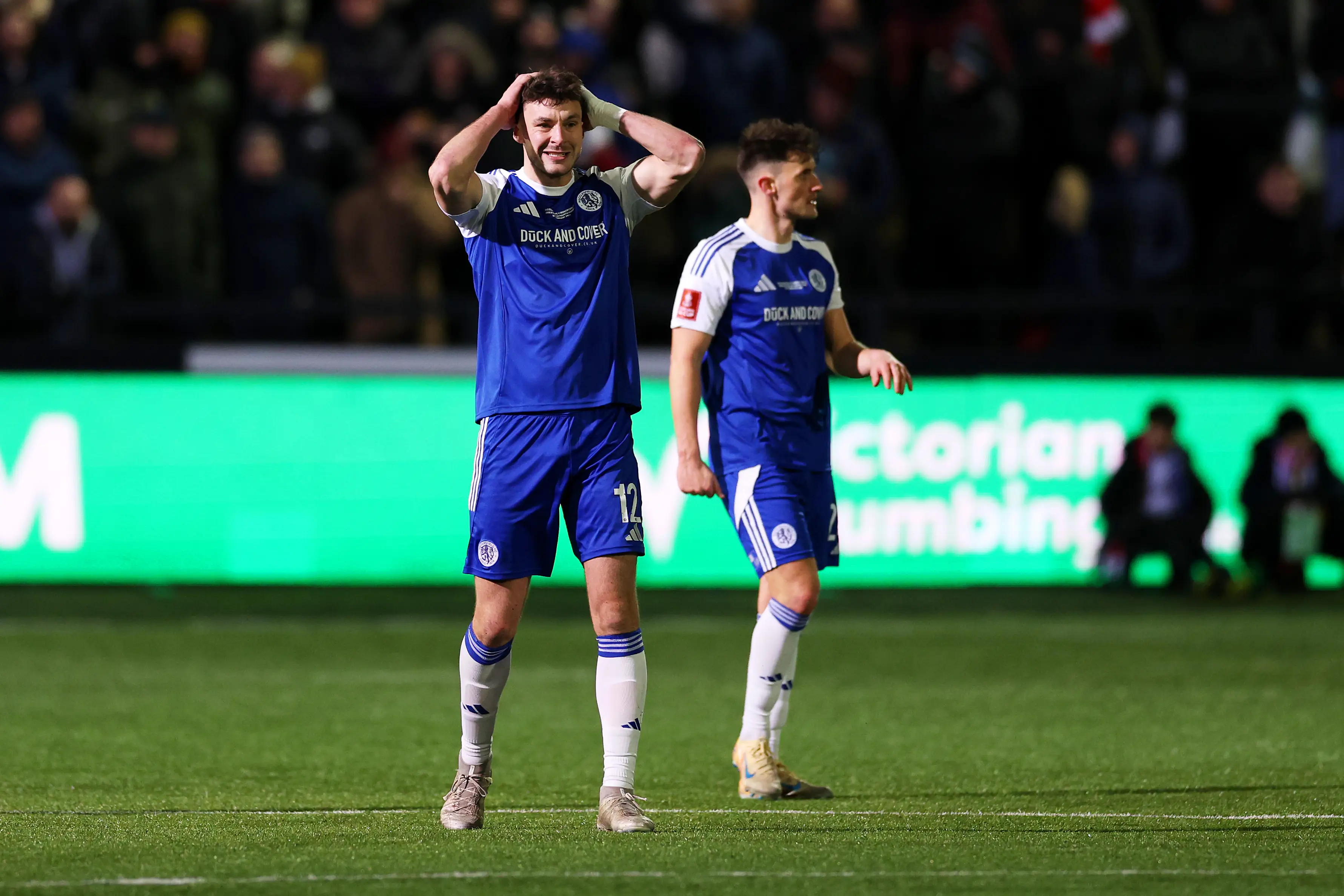 Macclesfield FC's fairytale FA Cup run was ended by Brentford. Image: Getty