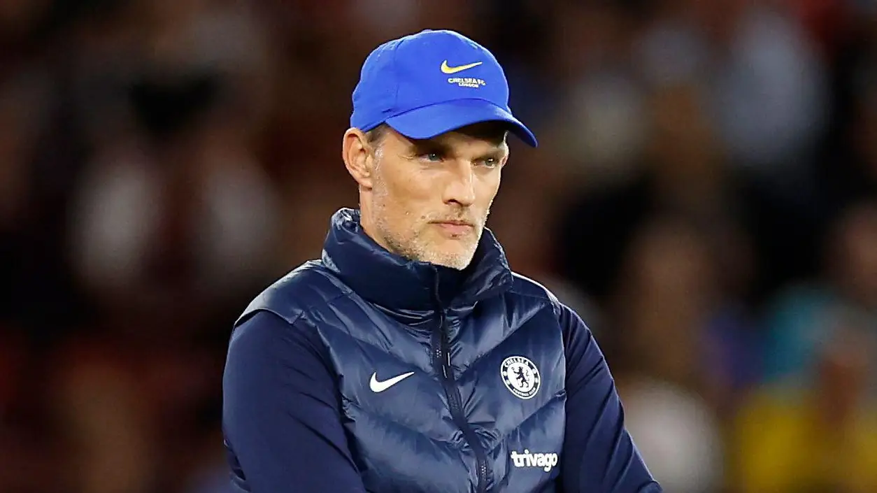 Chelsea boss Thomas Tuchel vs Southampton. (Alamy)
