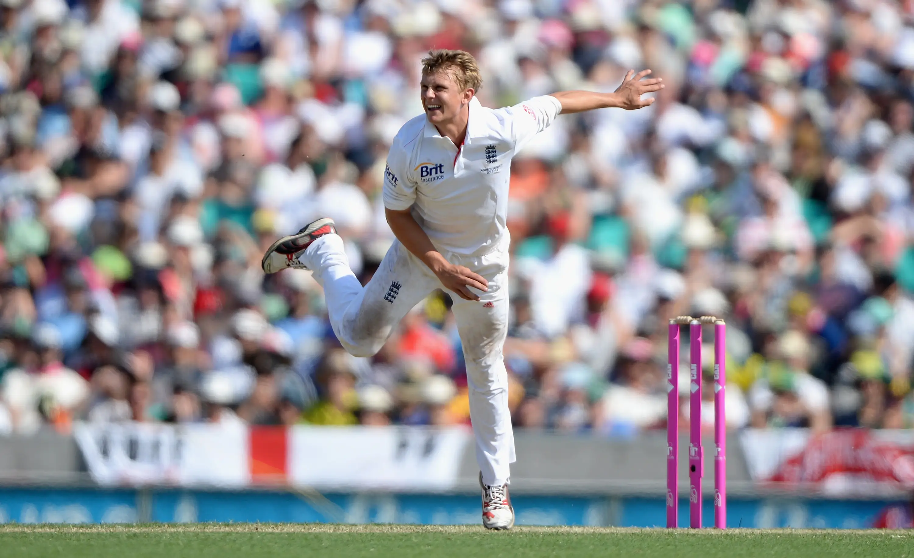 Scott Borthwick made his one England appearance in the 2013/14 Ashes series (Image: Getty) 