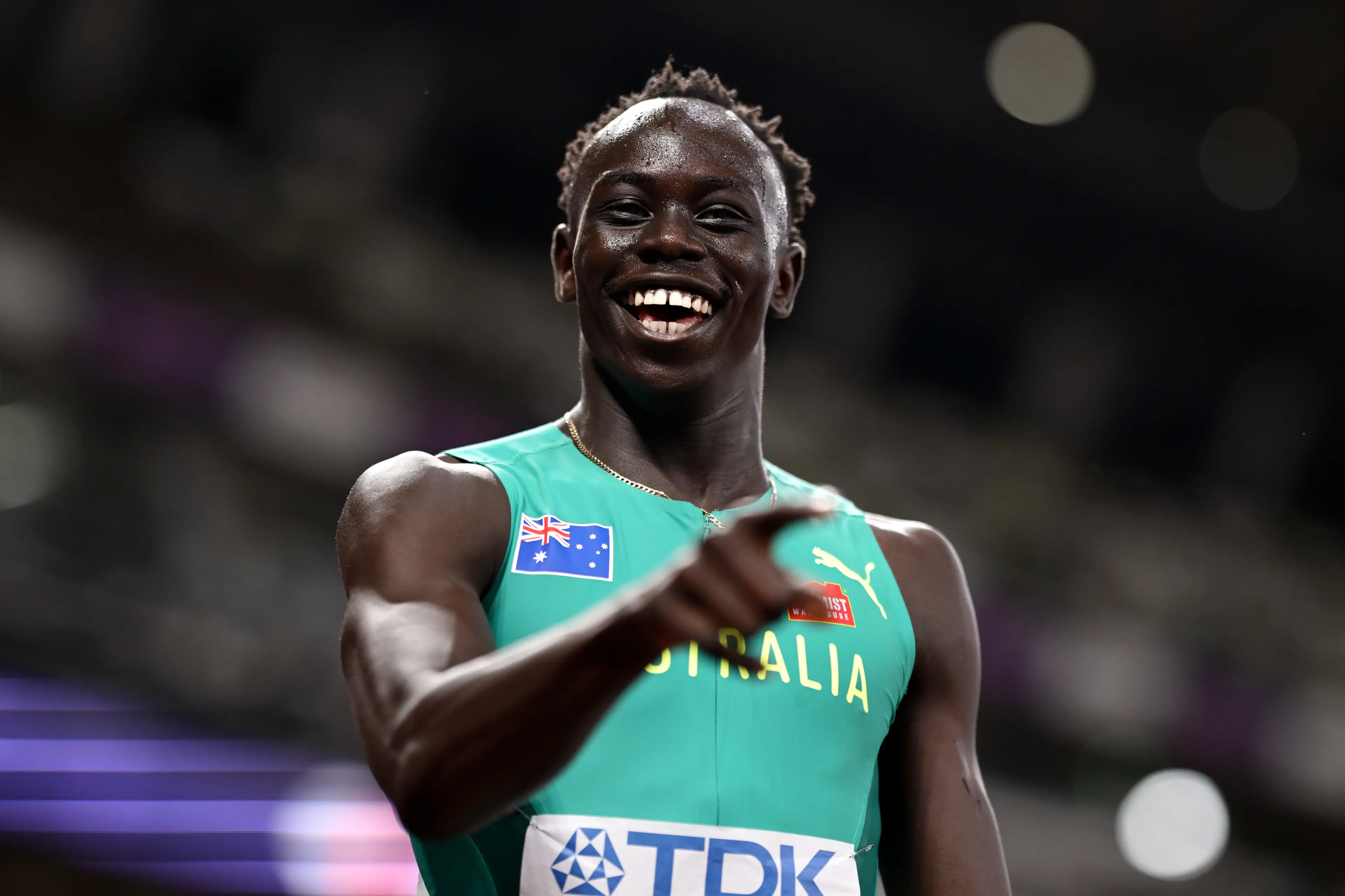 Gout Gout dreams of competing at the Olympics. Image credit: Getty