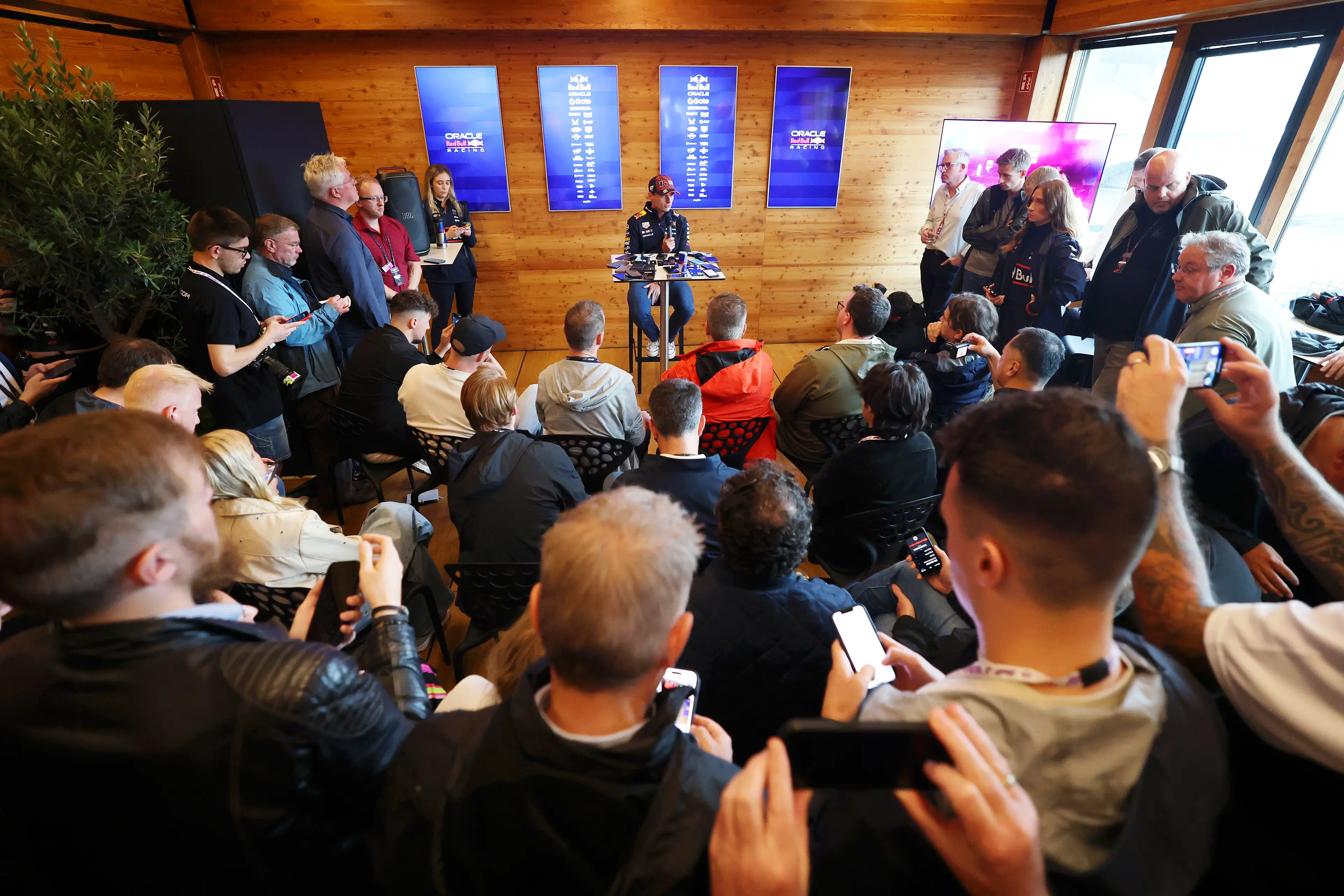 Max Verstappen's Belgian Grand Prix media conference (credit: getty)