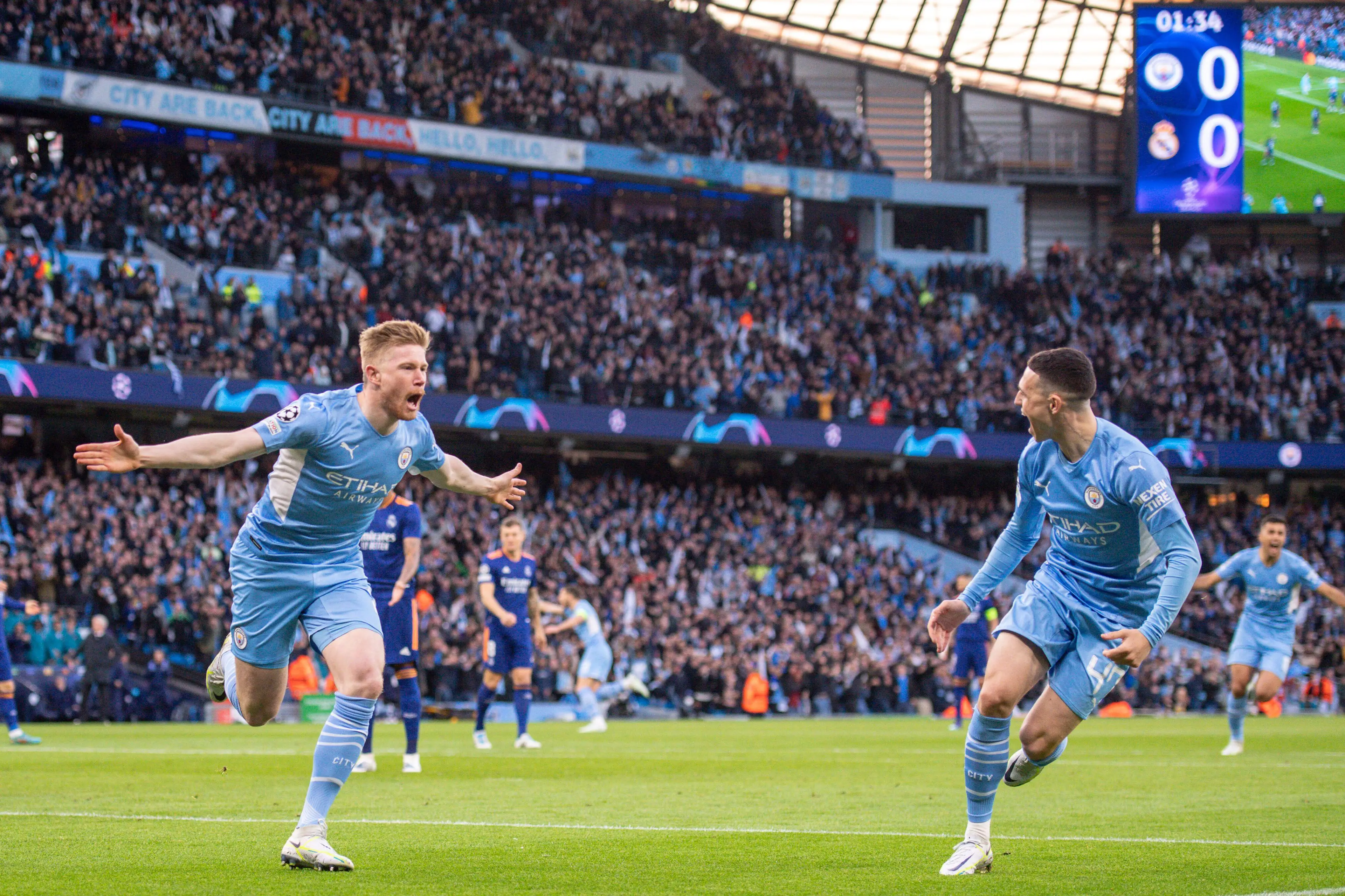 City's attack helped produce one of the best matches in the Champions League on Tuesday night. Image: PA Images