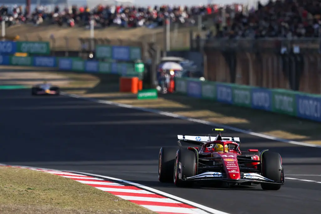 Lewis Hamilton will start the Chinese Grand Prix sprint race at the front of the grid. (Image: Getty)