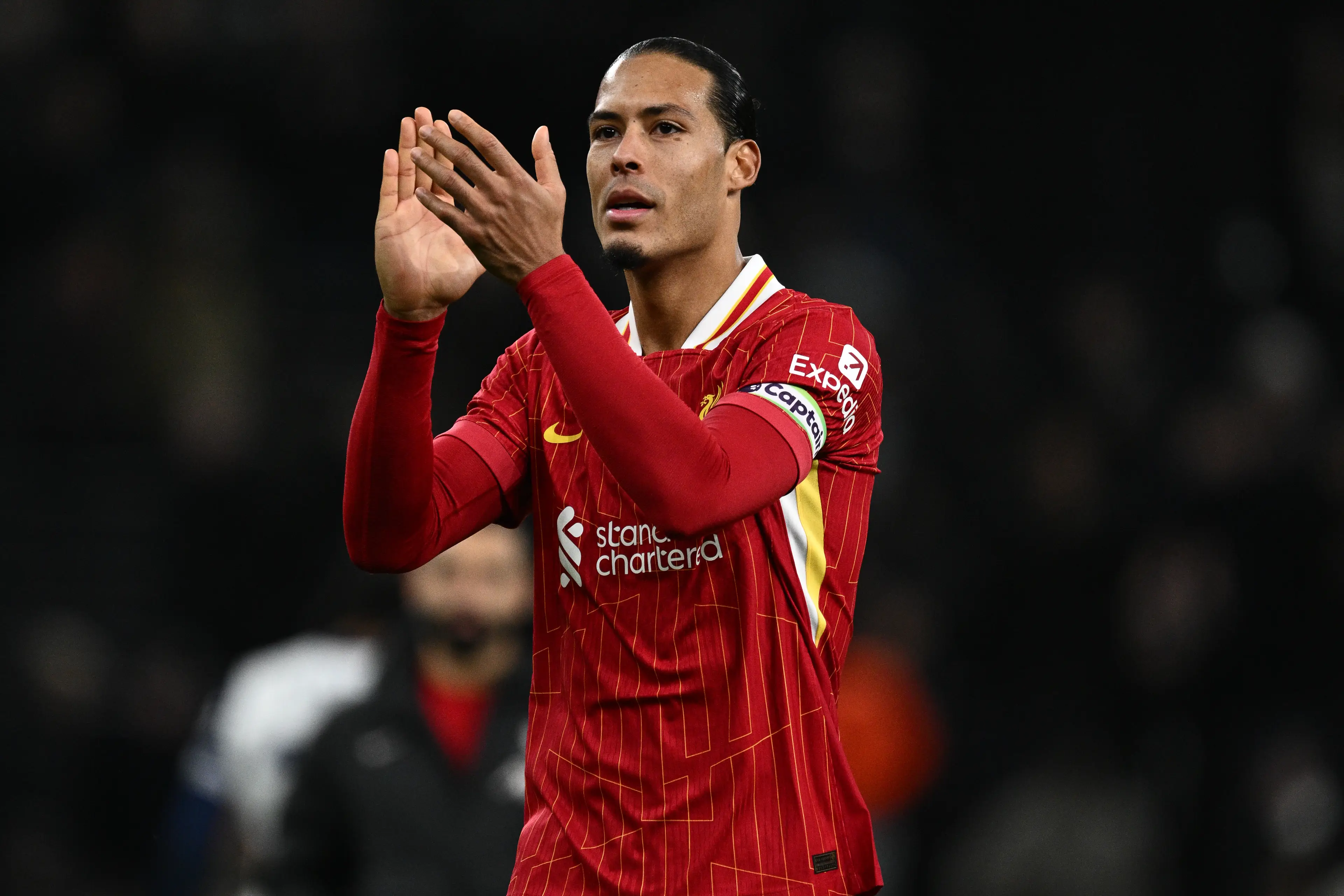 Virgil van Dijk's Liverpool future remains uncertain. Image: Getty