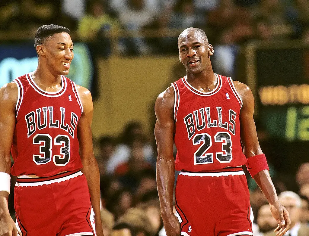 Michael Jordan played alongside Scottie Pippen at the Chicago Bulls. (Image: Getty)