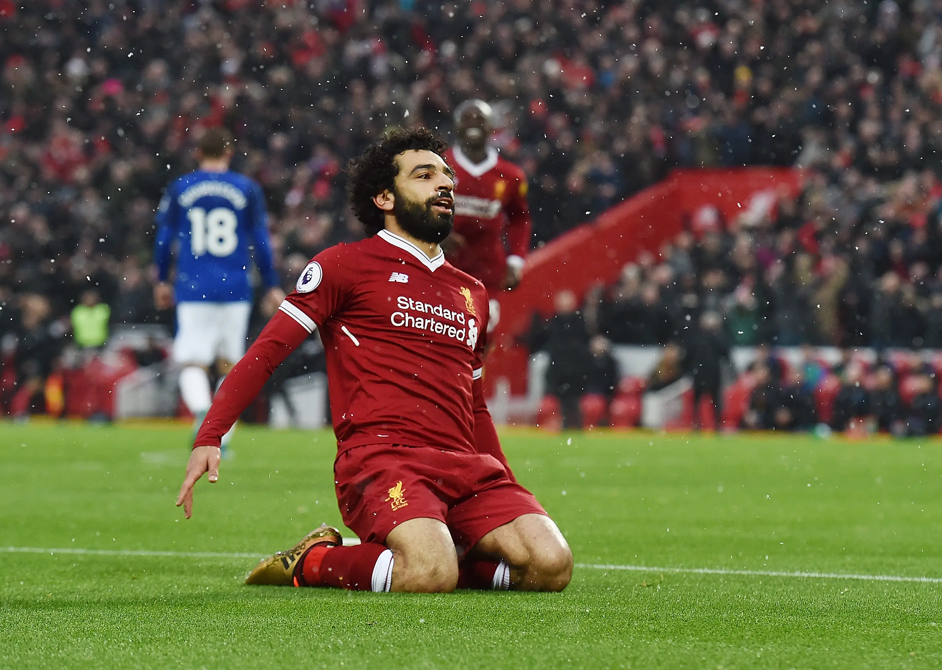 Mohamed Salah scored the most FPL points in a season in 2017/18, with 303 points. (Image: Getty Images)
