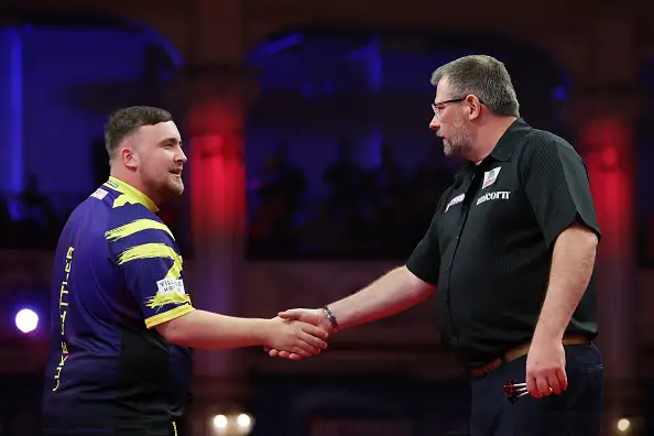 Wade lost to Luke Littler in the finals of the 2025 UK Open and World Matchplay (Image: Getty)