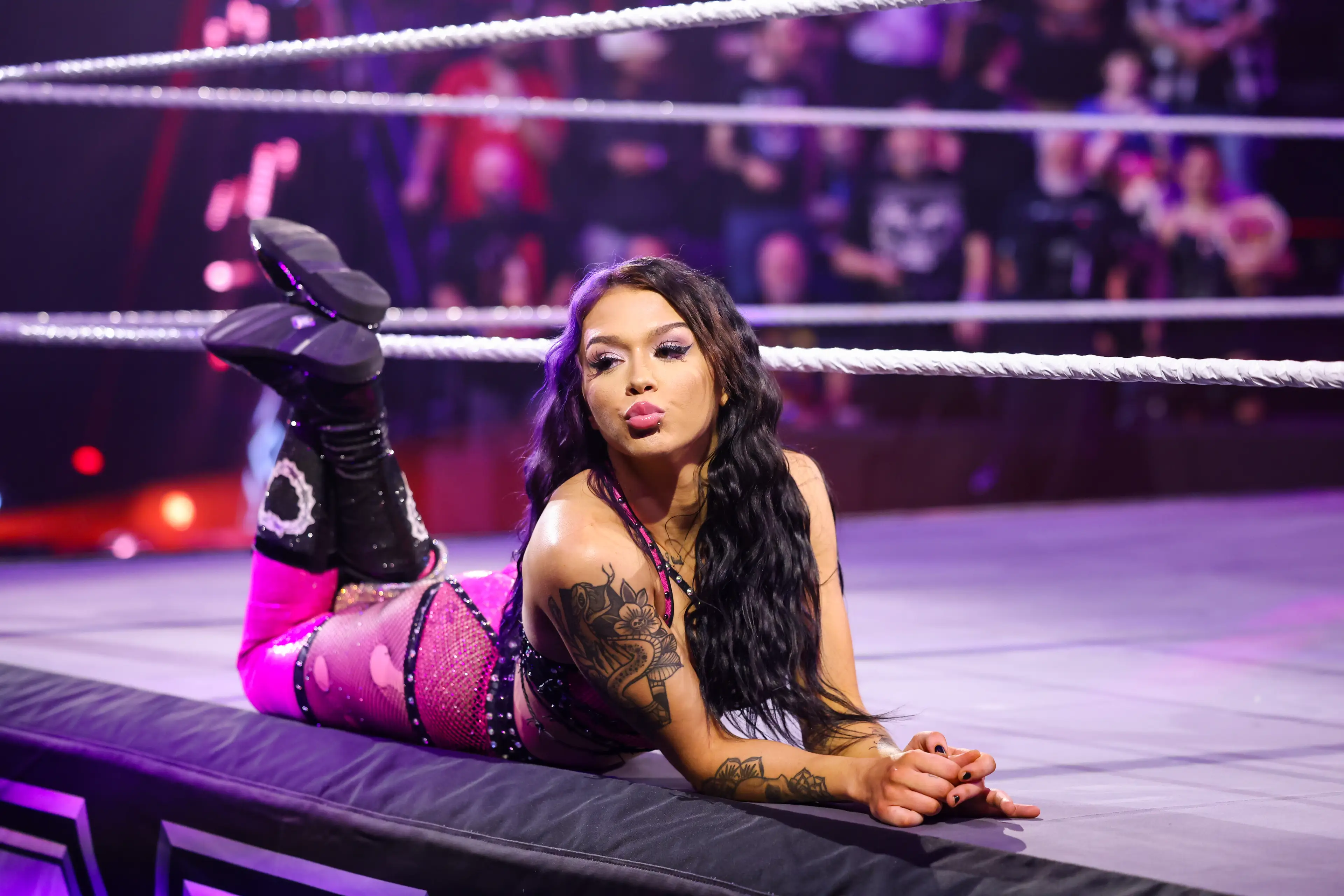 Elayna Black parted company with WWE in May. Image: Getty