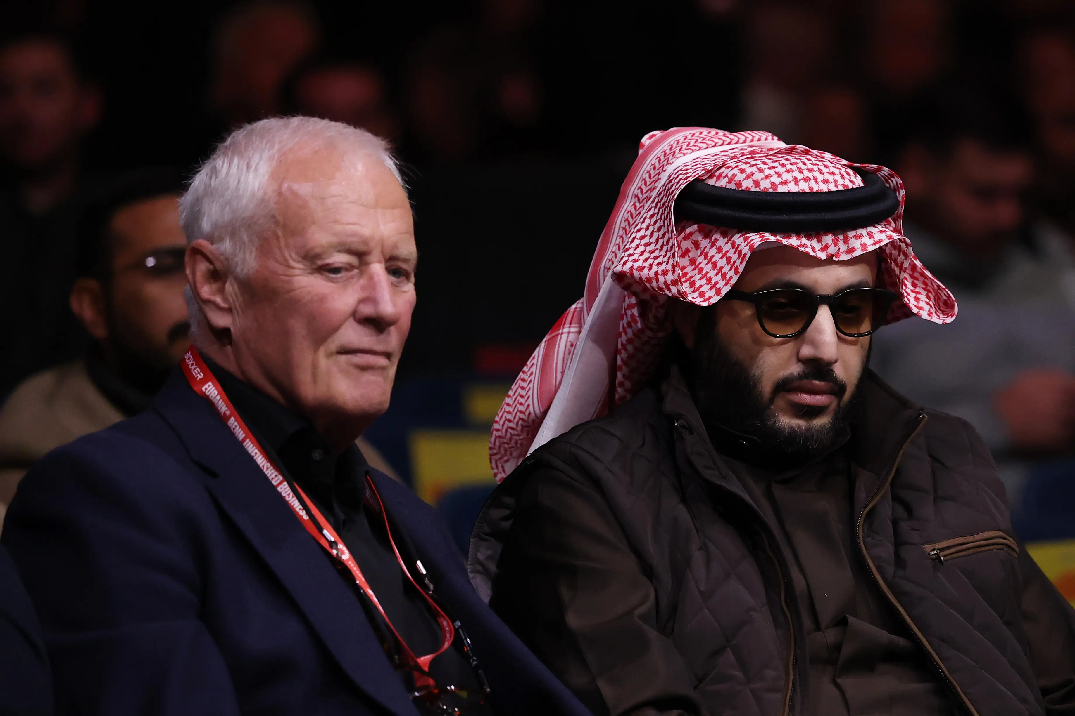  Barry Hearn, Founder of Matchroom Sport, pictured alongside Turki Al-Sheikh. Image credit: Getty