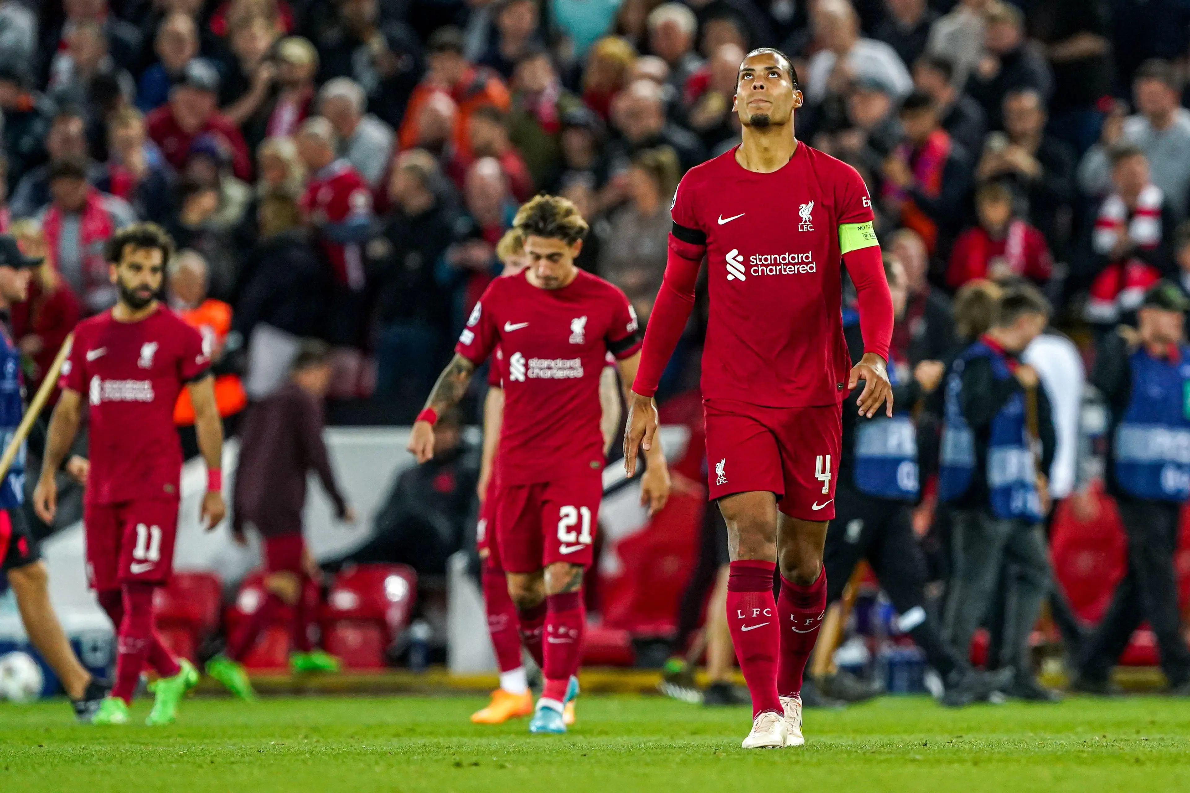 Virgil van Dijk and Liverpool have endured tough seasons (Orange Pics BV/Alamy Live News)