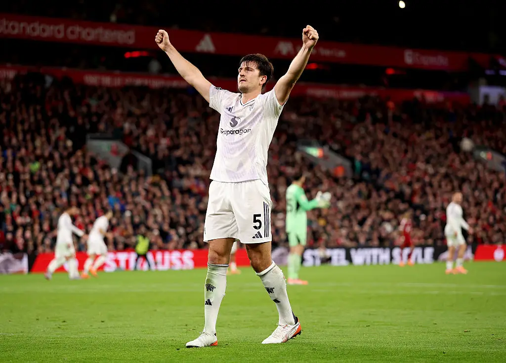 Harry Maguire scored the winner at Anfield (Credit:Getty)