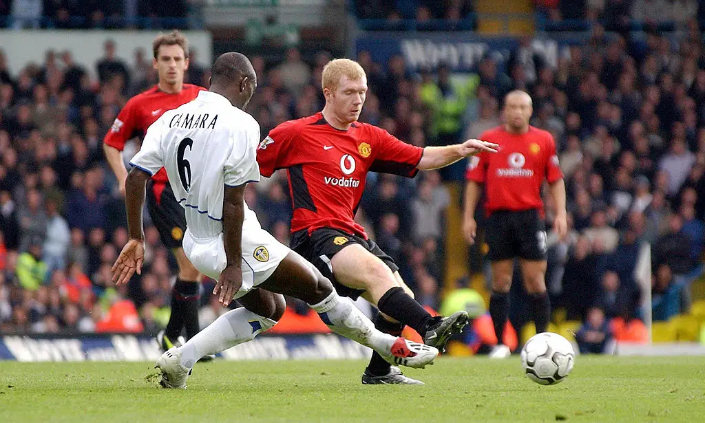 Paul Scholes revealed Leeds' Elland Road was the best atmospshere he'd played in (Credit:Getty)