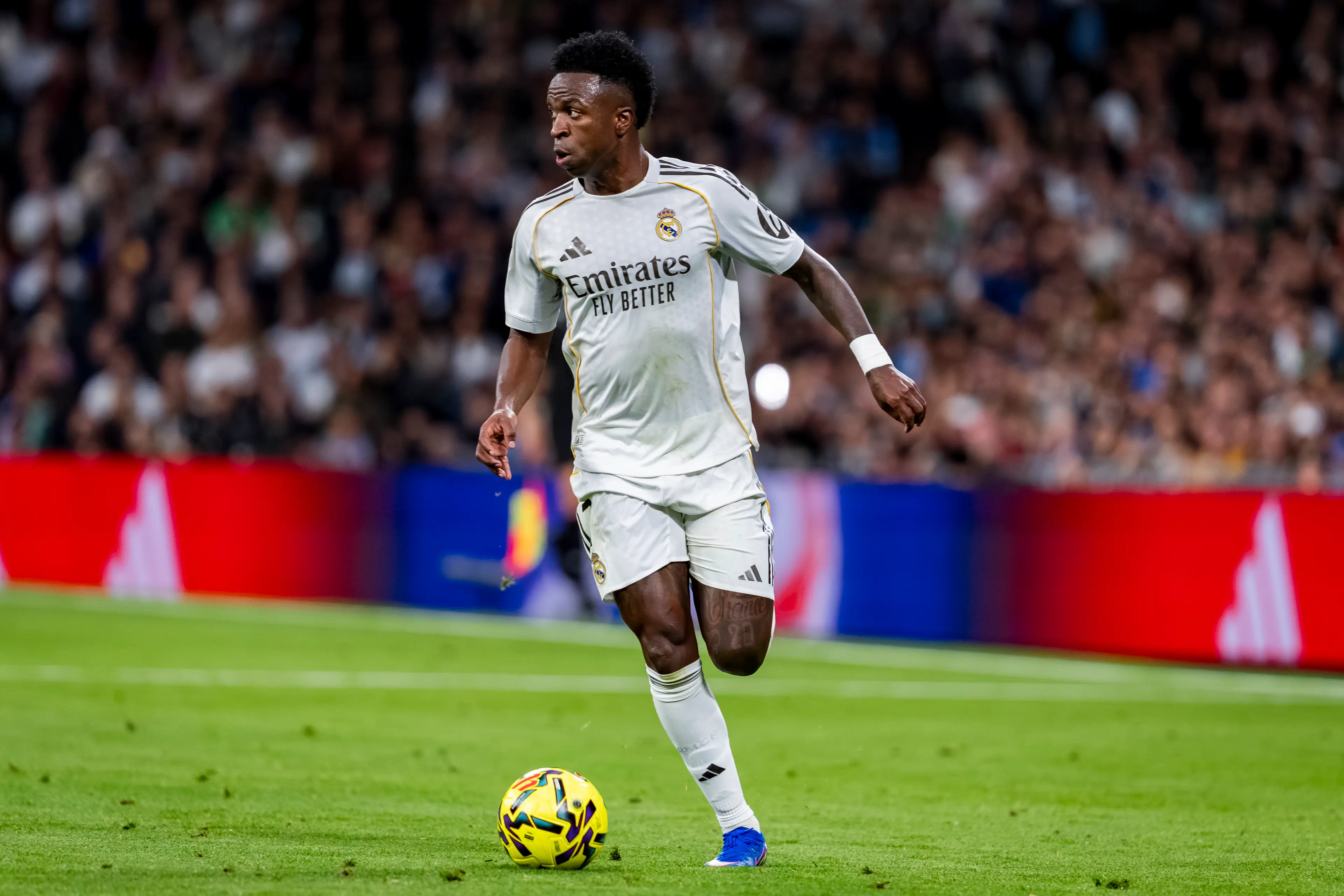 Chelsea have been linked with Vinicius Junior. Image: Getty